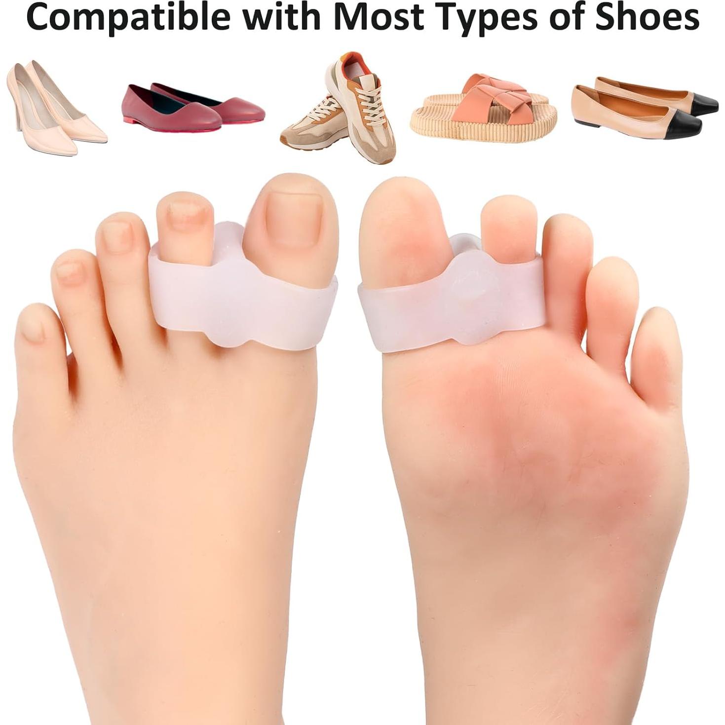 Separadores de Dedos de Gel Qianyu - Paquete de 8 Piezas