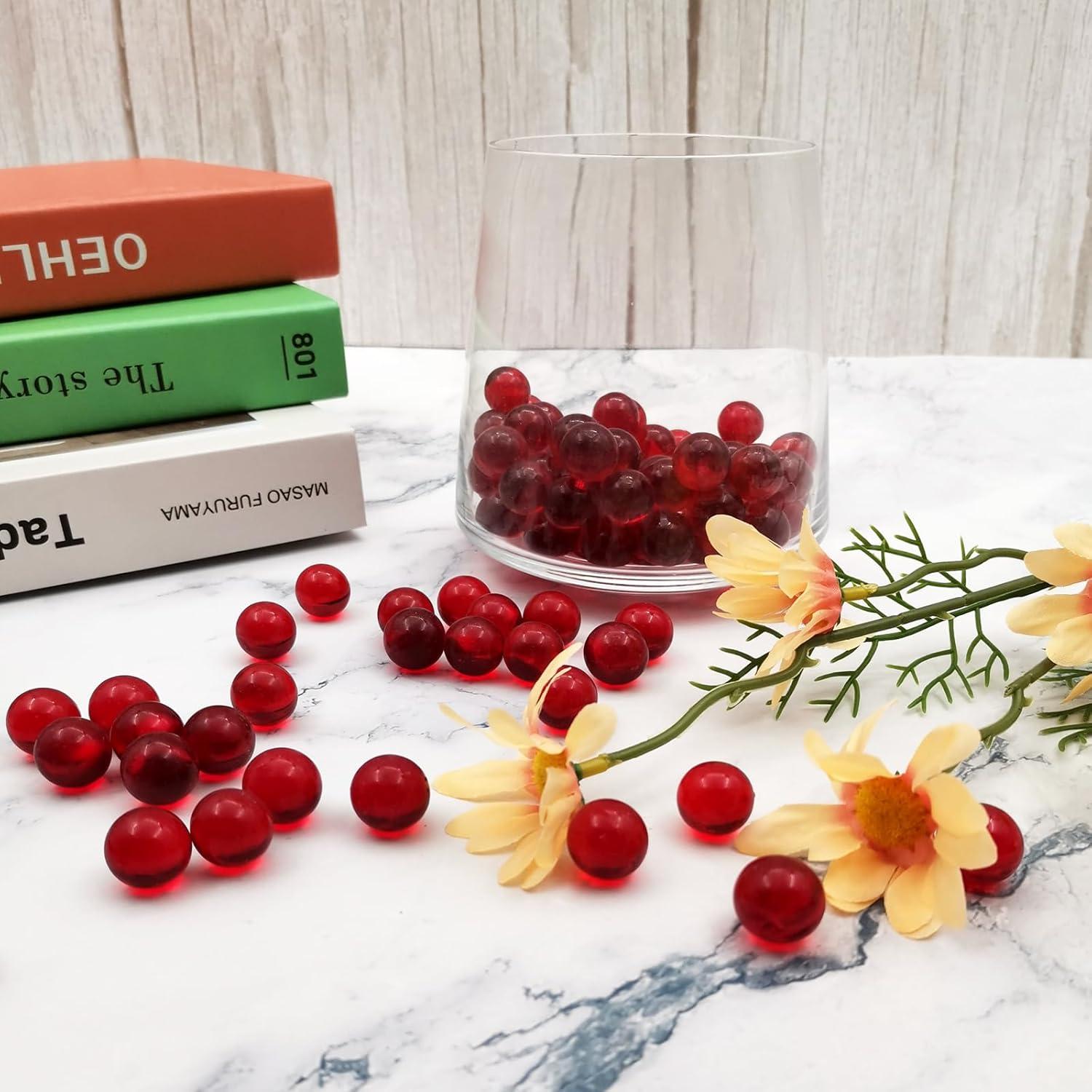 Canicas de Vidrio Zalaxt Rojas 120 Piezas 16mm