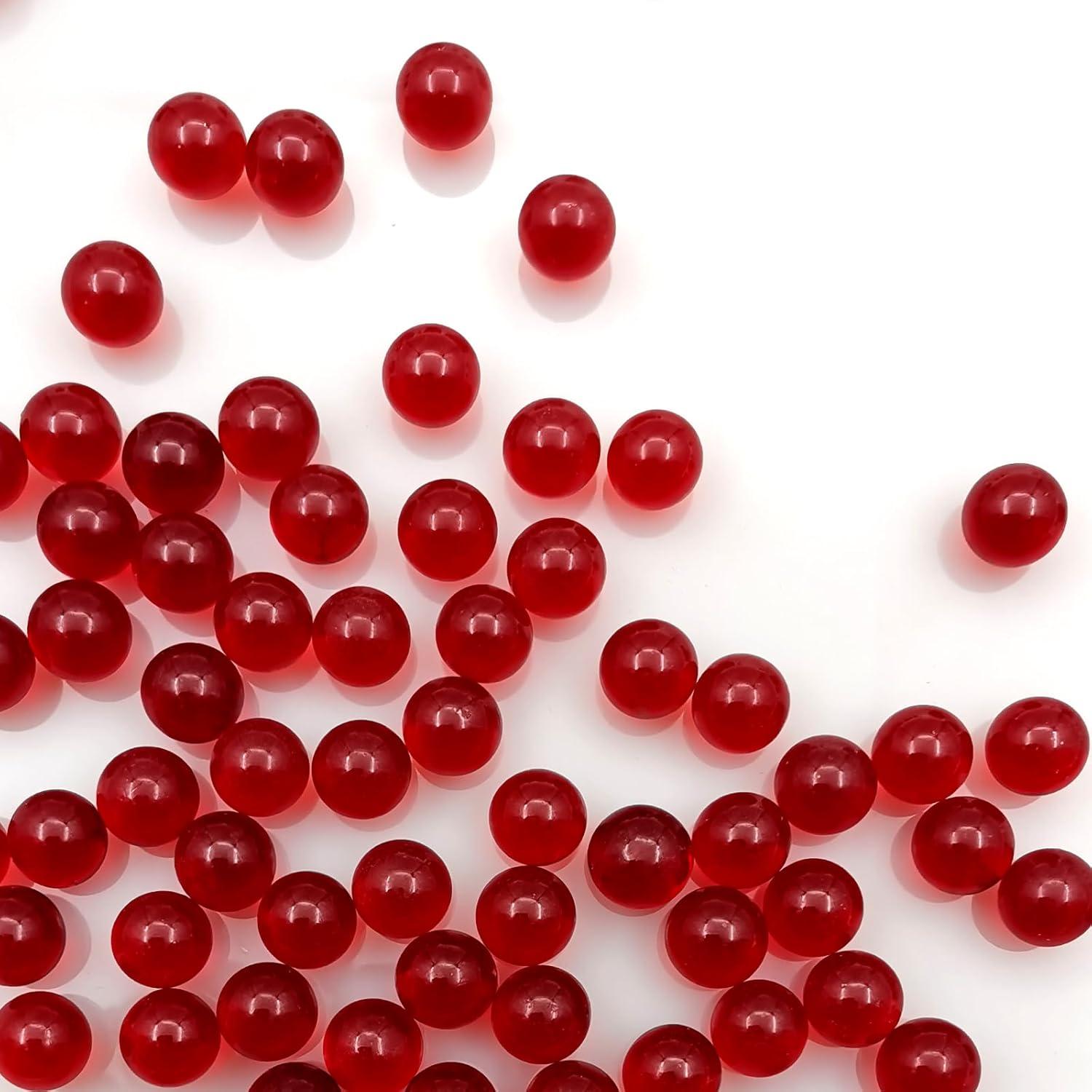 Canicas de Vidrio Zalaxt Rojas 120 Piezas 16mm