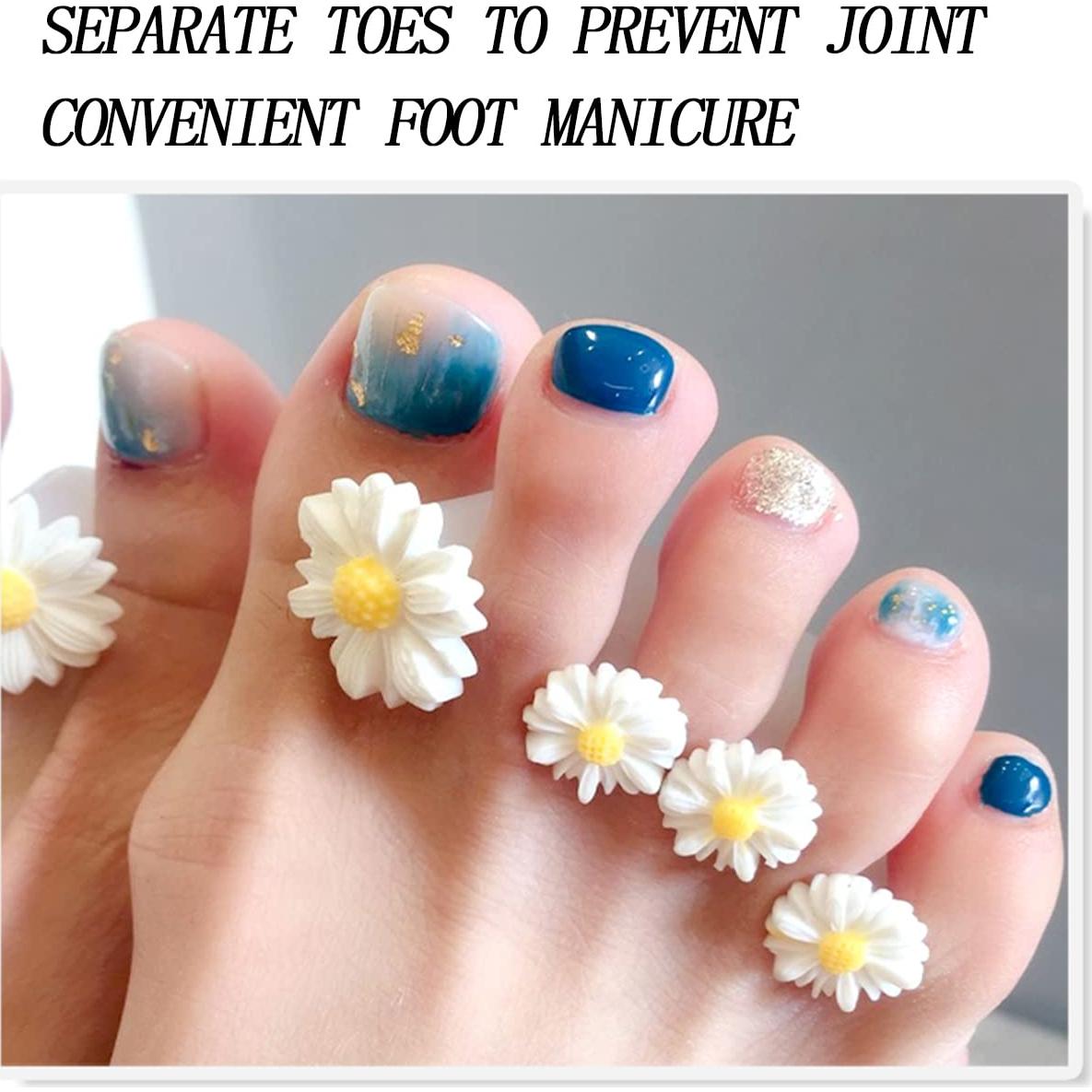 Separadores de Dedos de Silicona YIUIRUOI 16 Piezas Manicura