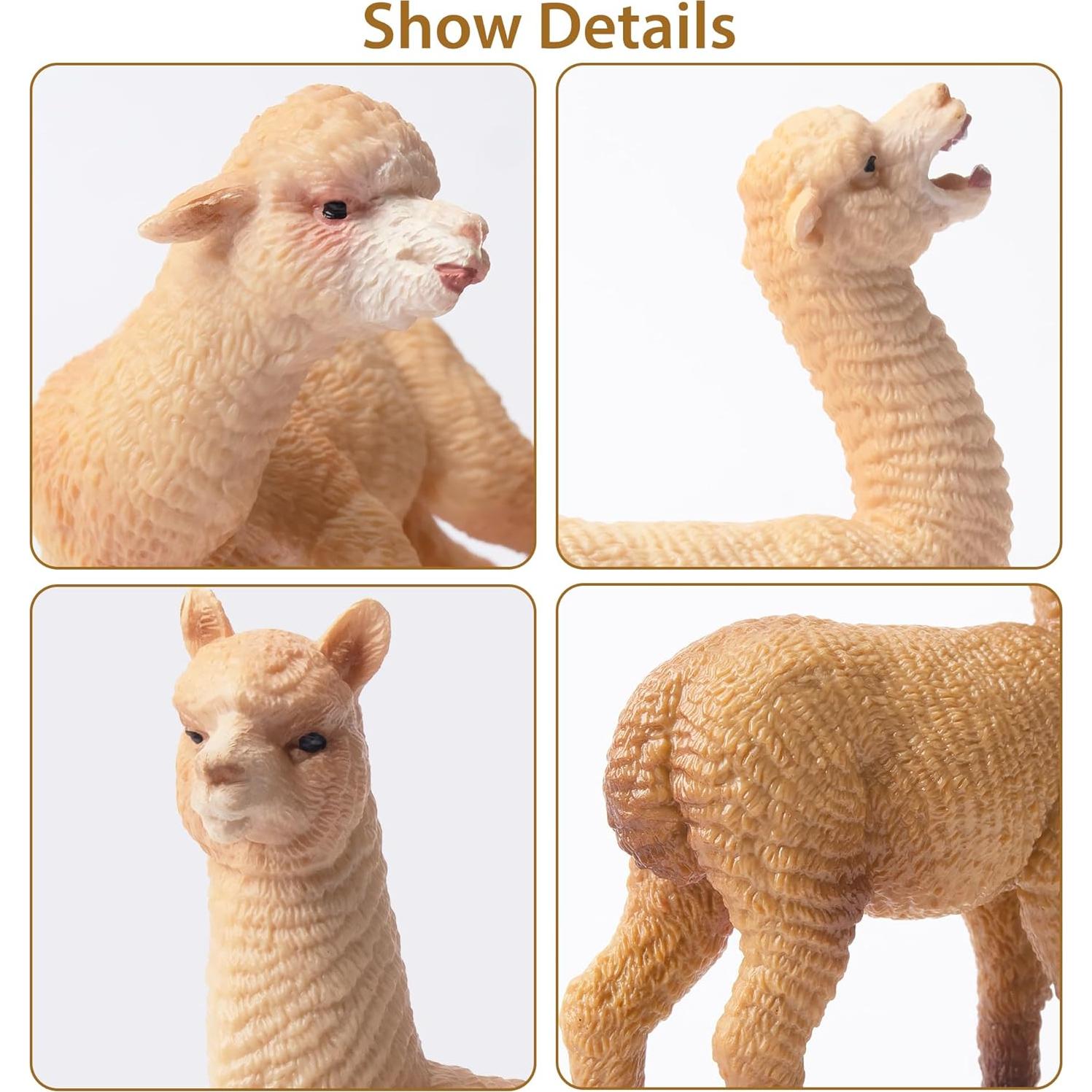 Figuras de Alpaca Toymany 8PCS Juguete Educativo Realista