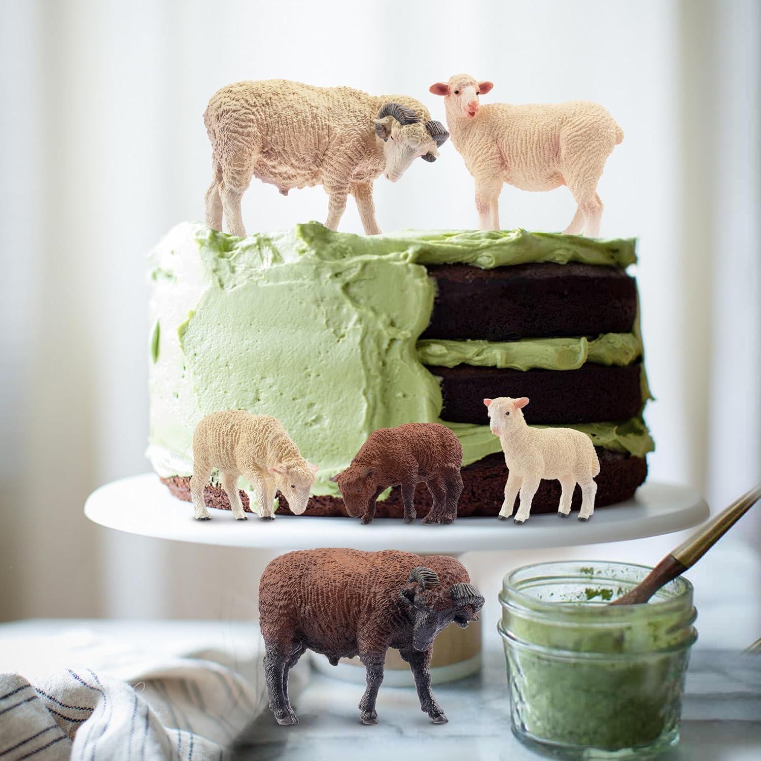 Toymany 8PCS Figuras de Ovejas Realistas Juguetes Educativos