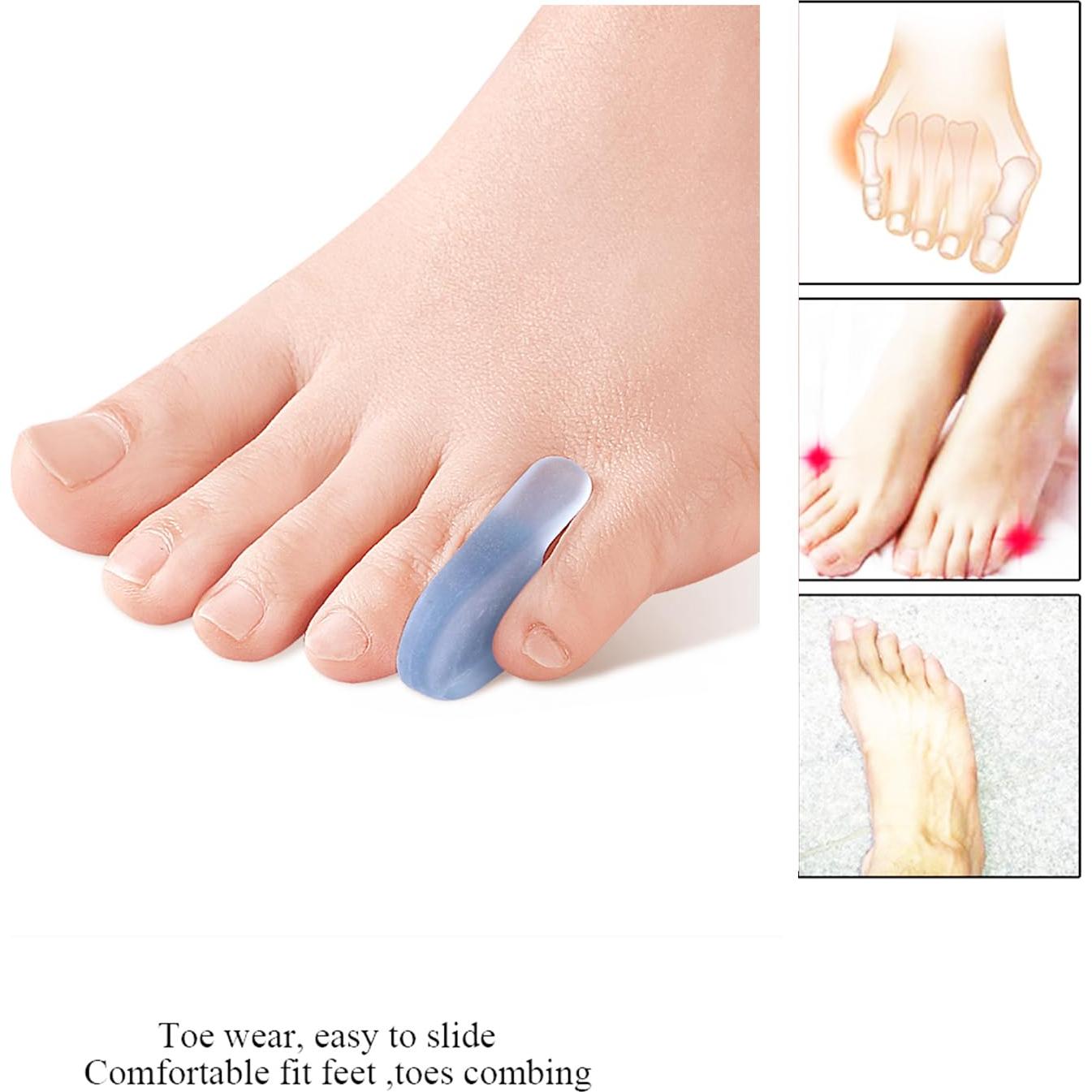 Separadores de Dedo Meñique de Gel Yimanduo - 10 Piezas