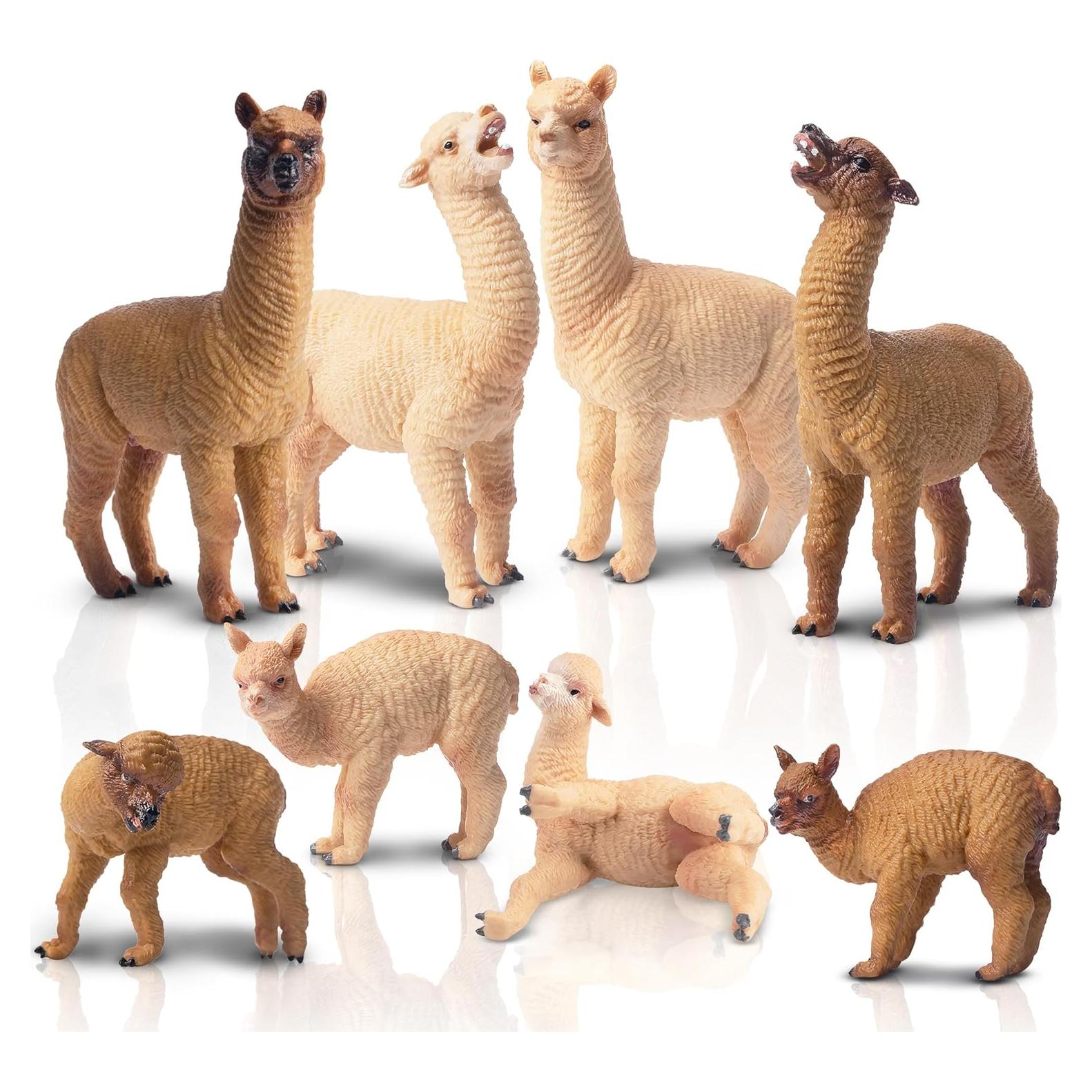 Figuras de Alpaca Toymany 8PCS Juguete Educativo Realista