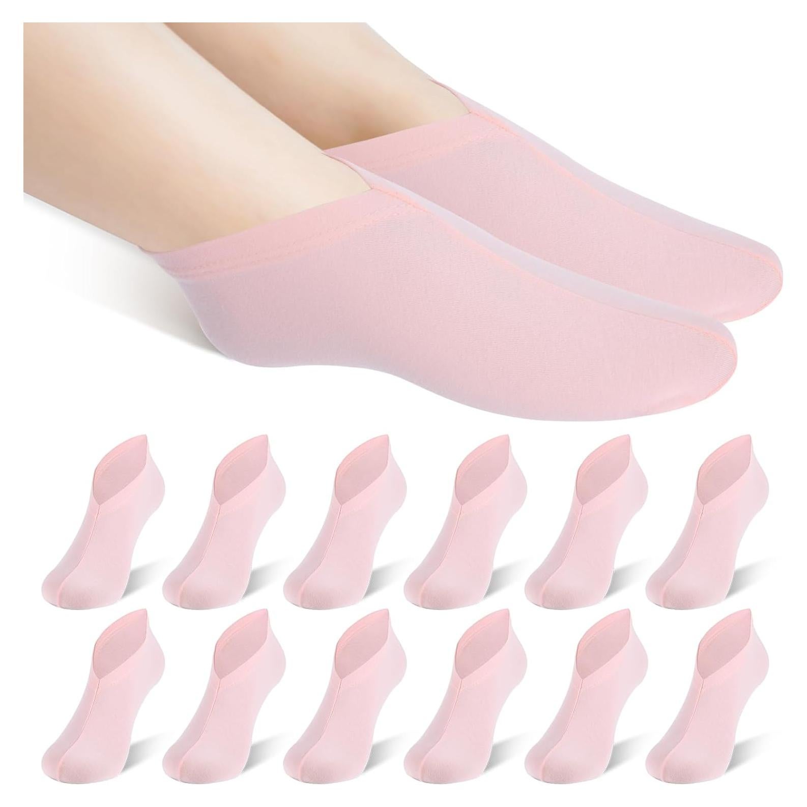 3 Pares Calcetines Hidratantes de Algodón para Pies - Rosa