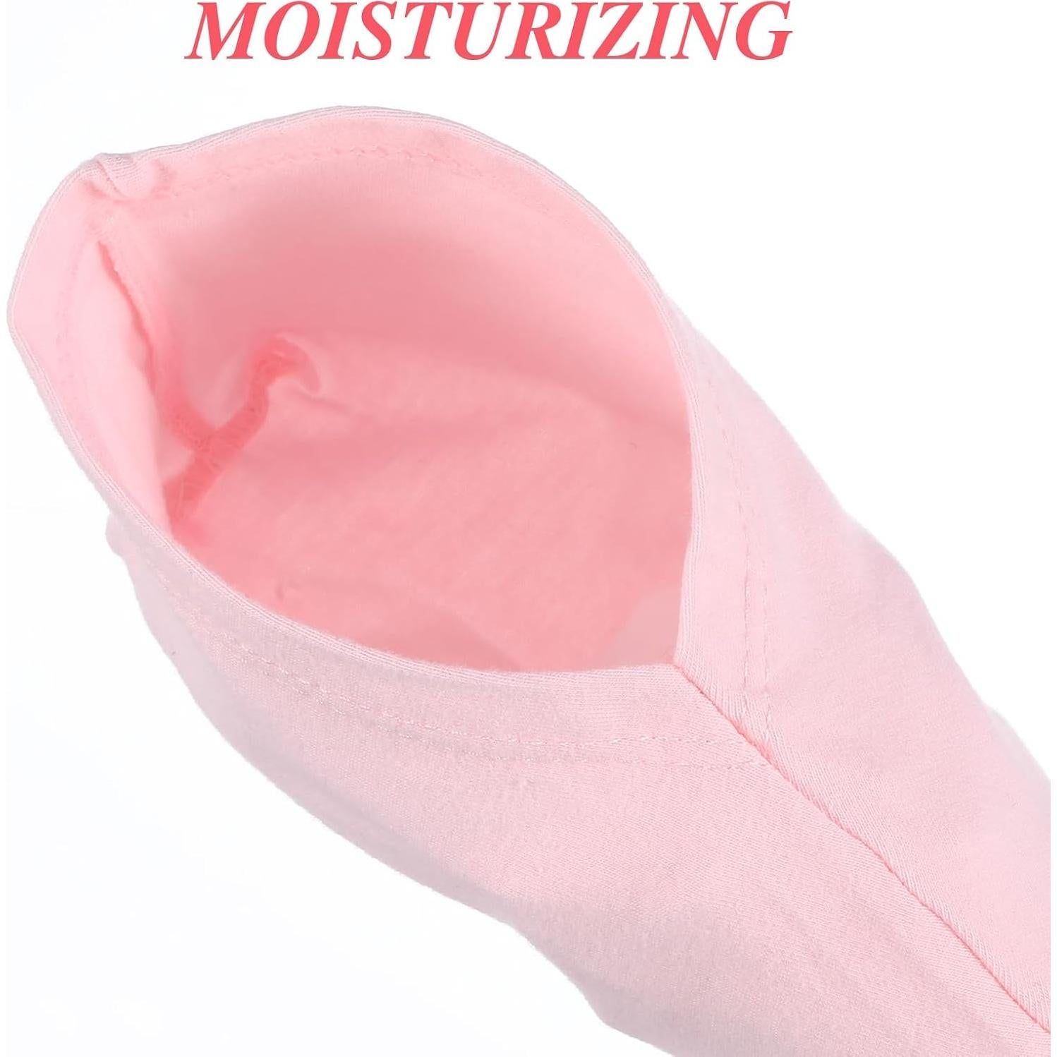 3 Pares Calcetines Hidratantes de Algodón para Pies - Rosa