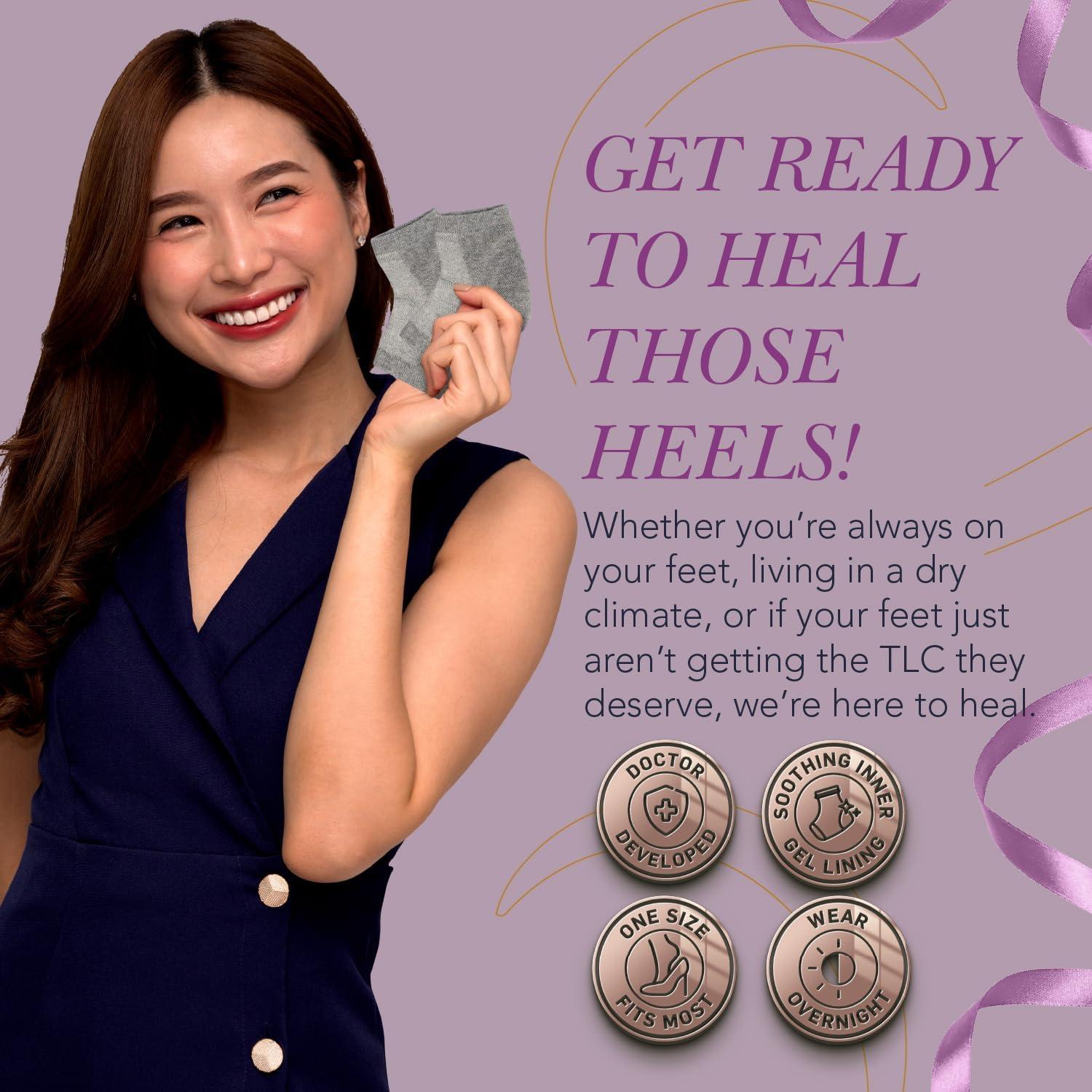 Protectores de Talón de Silicona Ballotte para Alivio de Pies