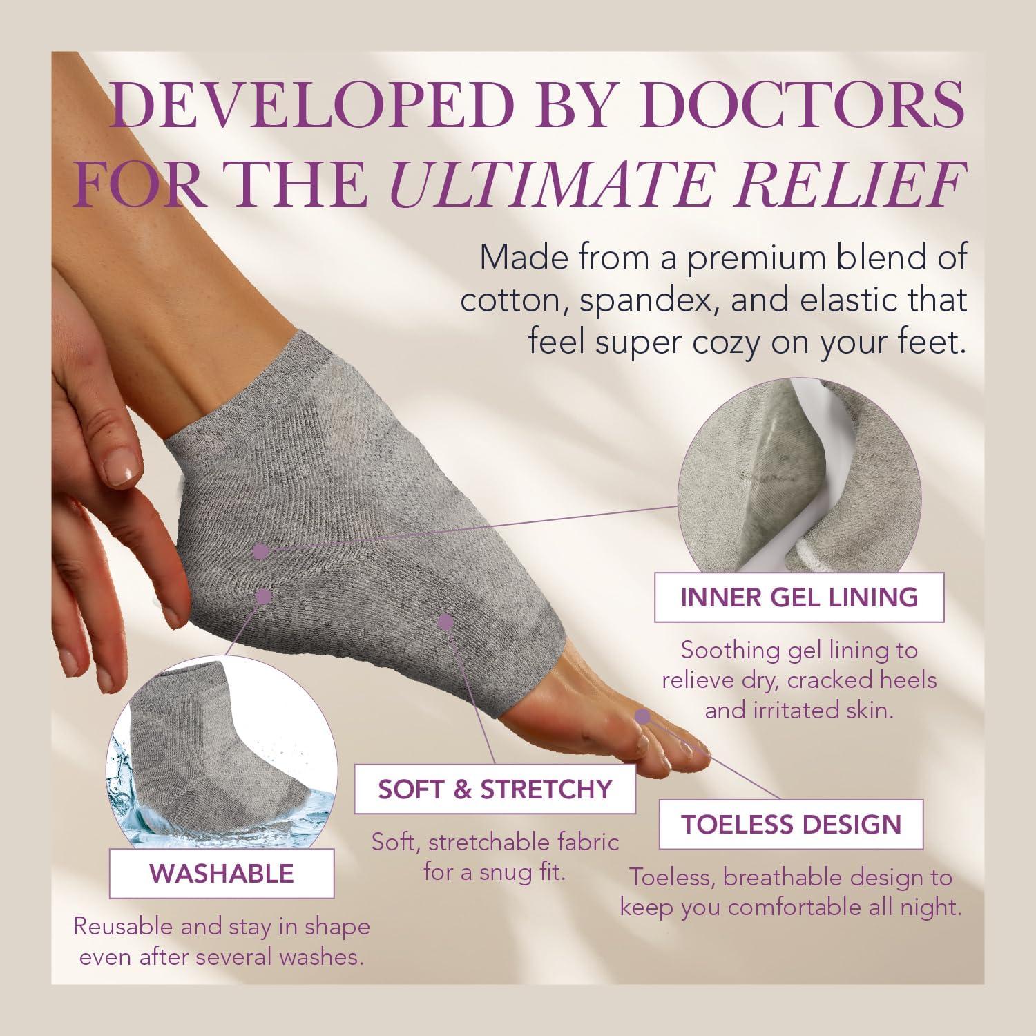 Protectores de Talón de Silicona Ballotte para Alivio de Pies