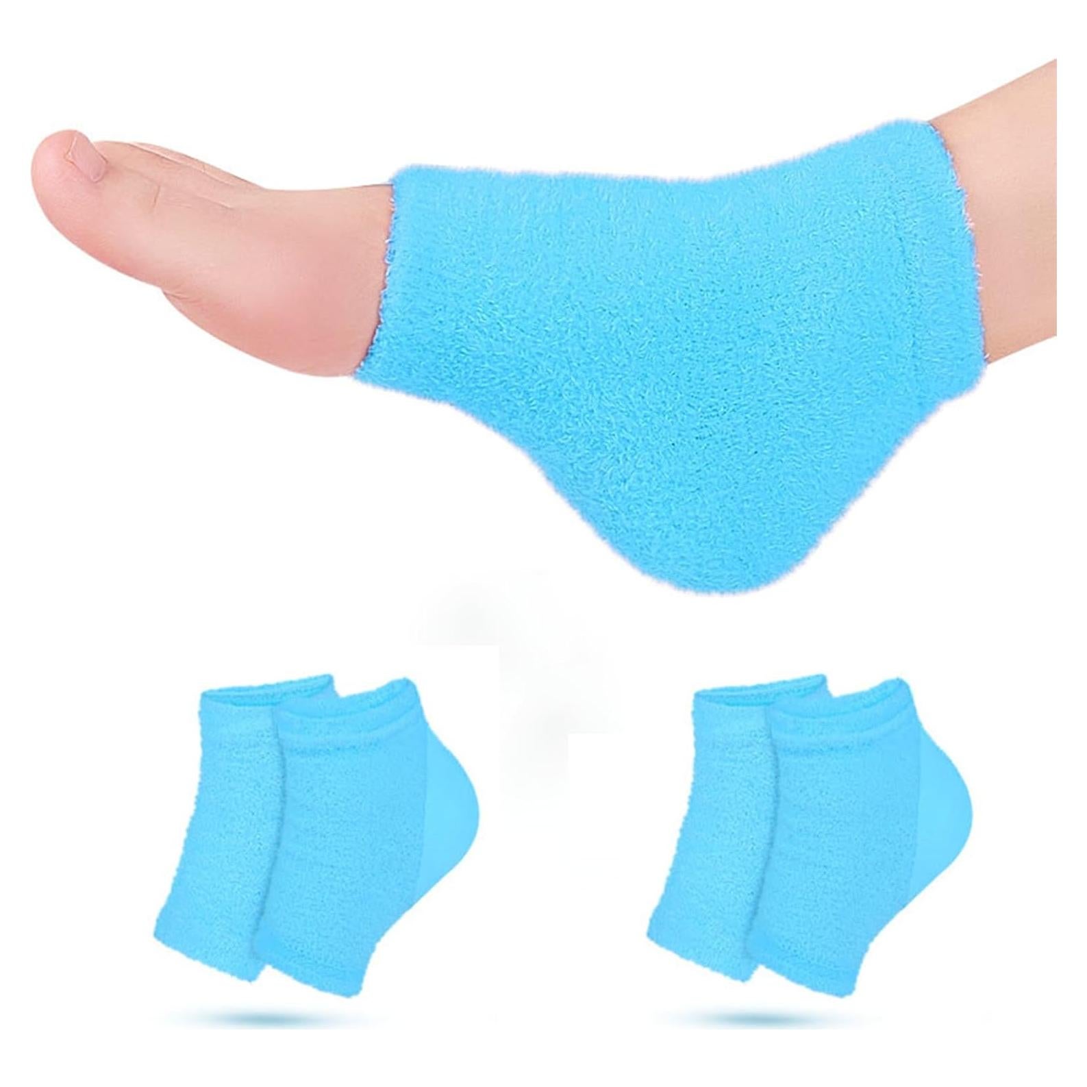 Calcetines Hidratantes de Talón VDFZHL con Aceite de Ricino - Azul