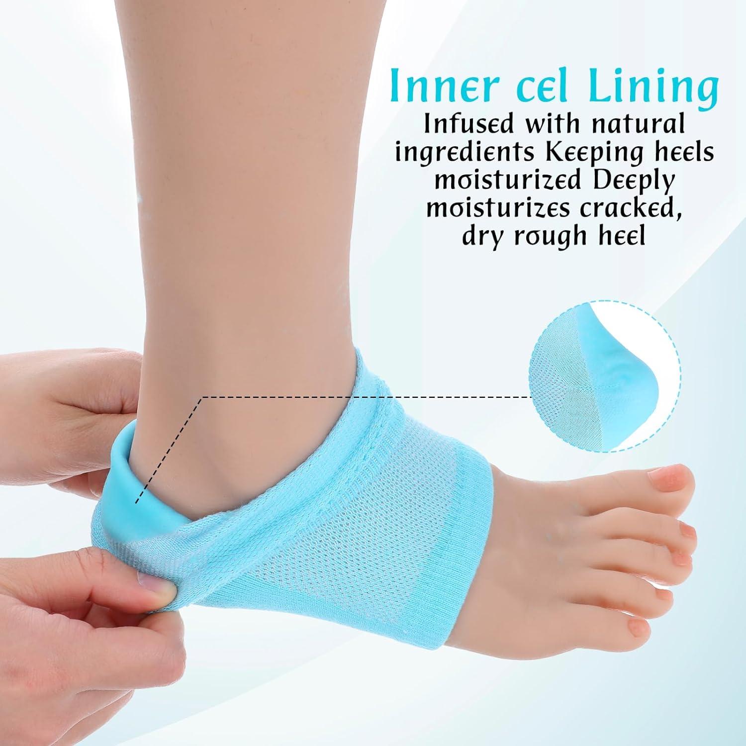 Calcetines hidratantes de talón YUXIANLB - 2 pares