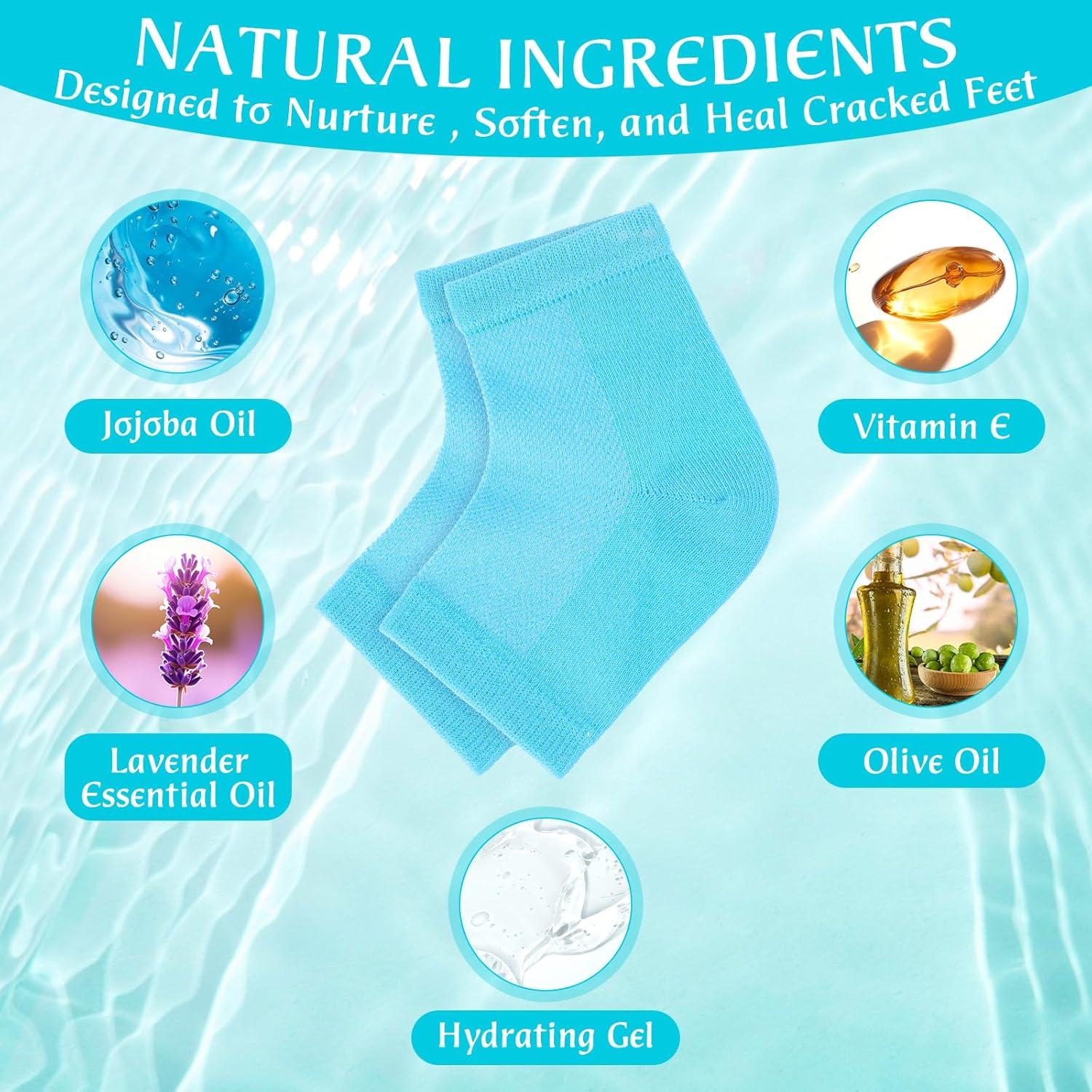 Calcetines hidratantes de talón YUXIANLB - 2 pares