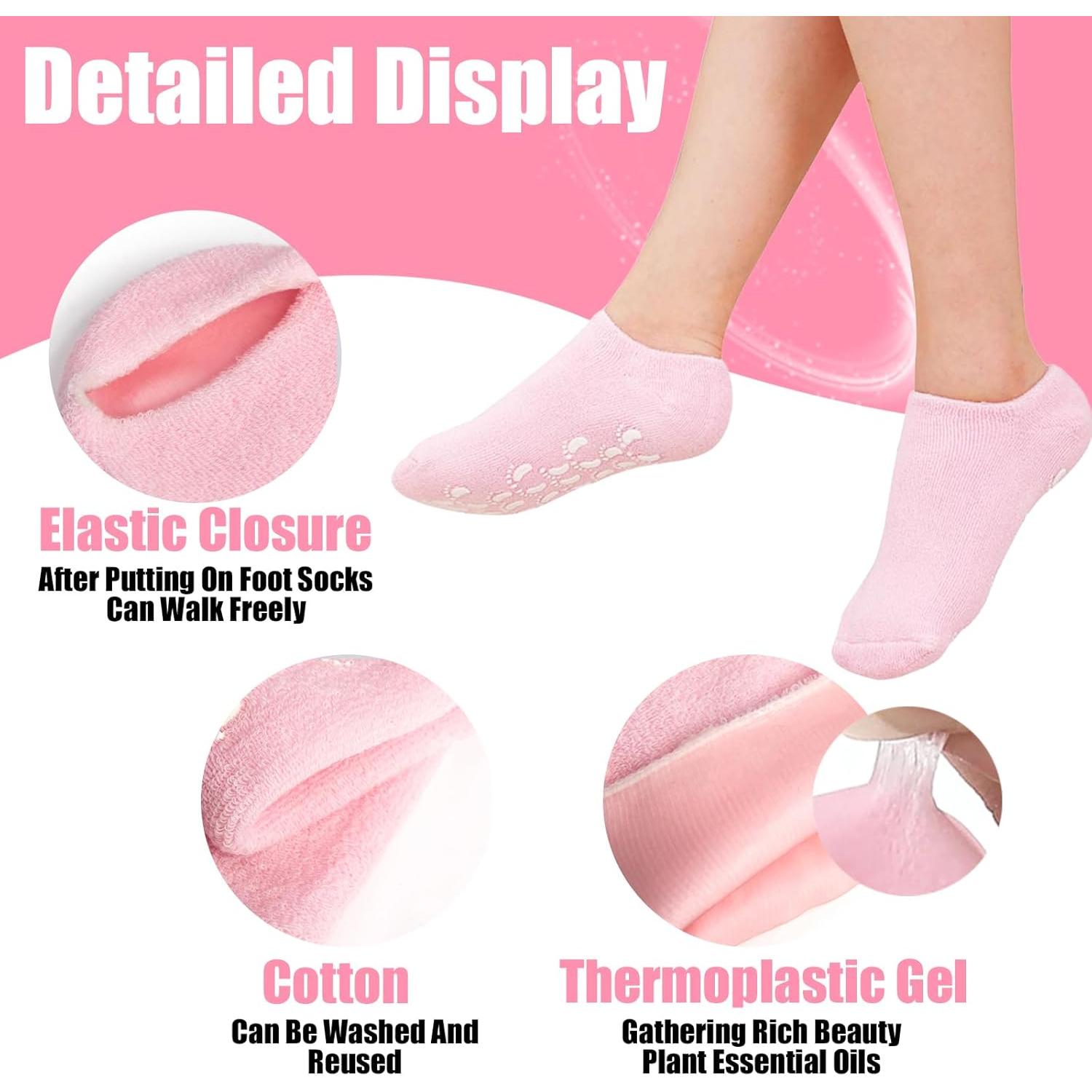 Calcetines Hidratantes de Silicona Sagry - 2 Pares para Pies Secos