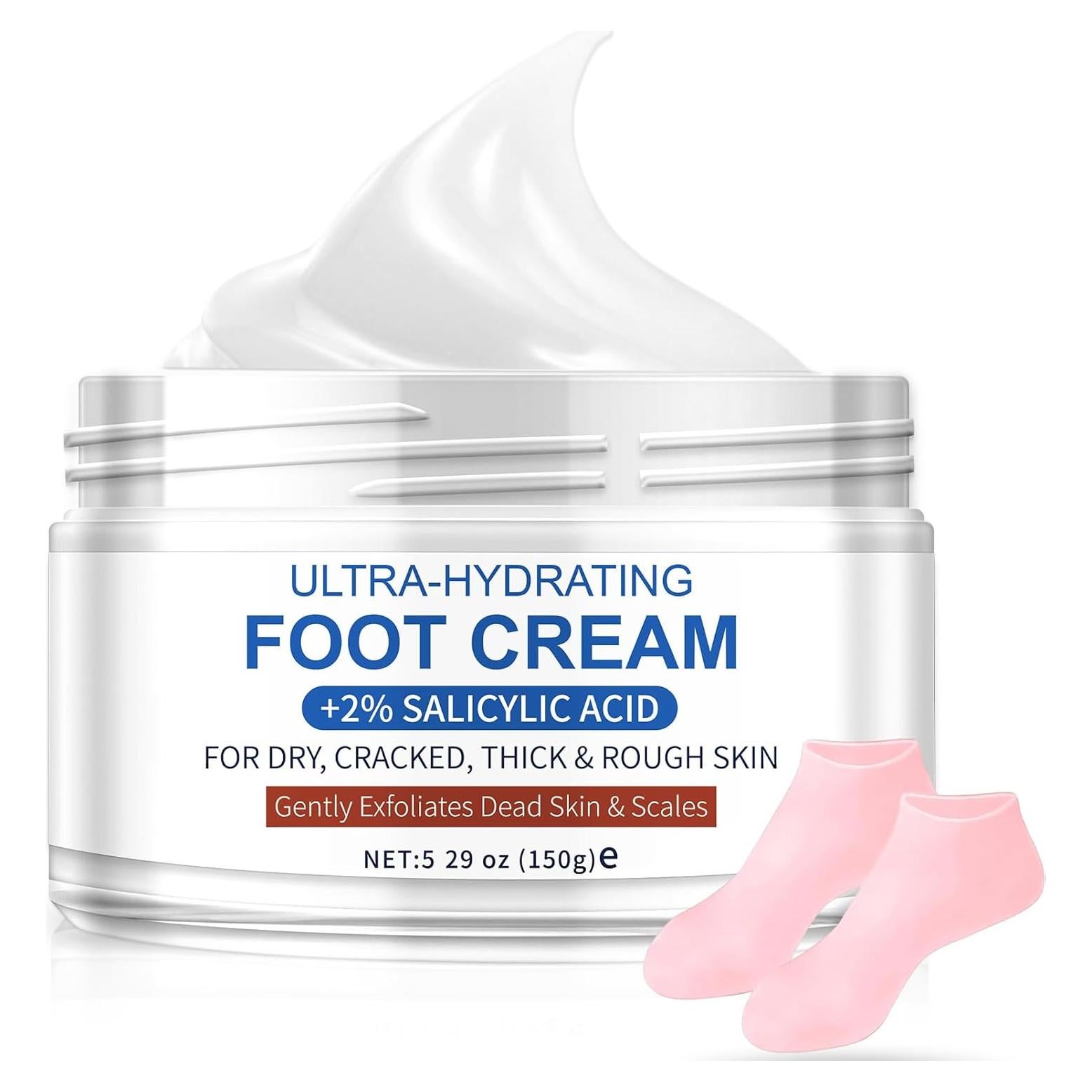 Crema para Pies Ultra Hidratante TEAWOO 150g con Calcetines