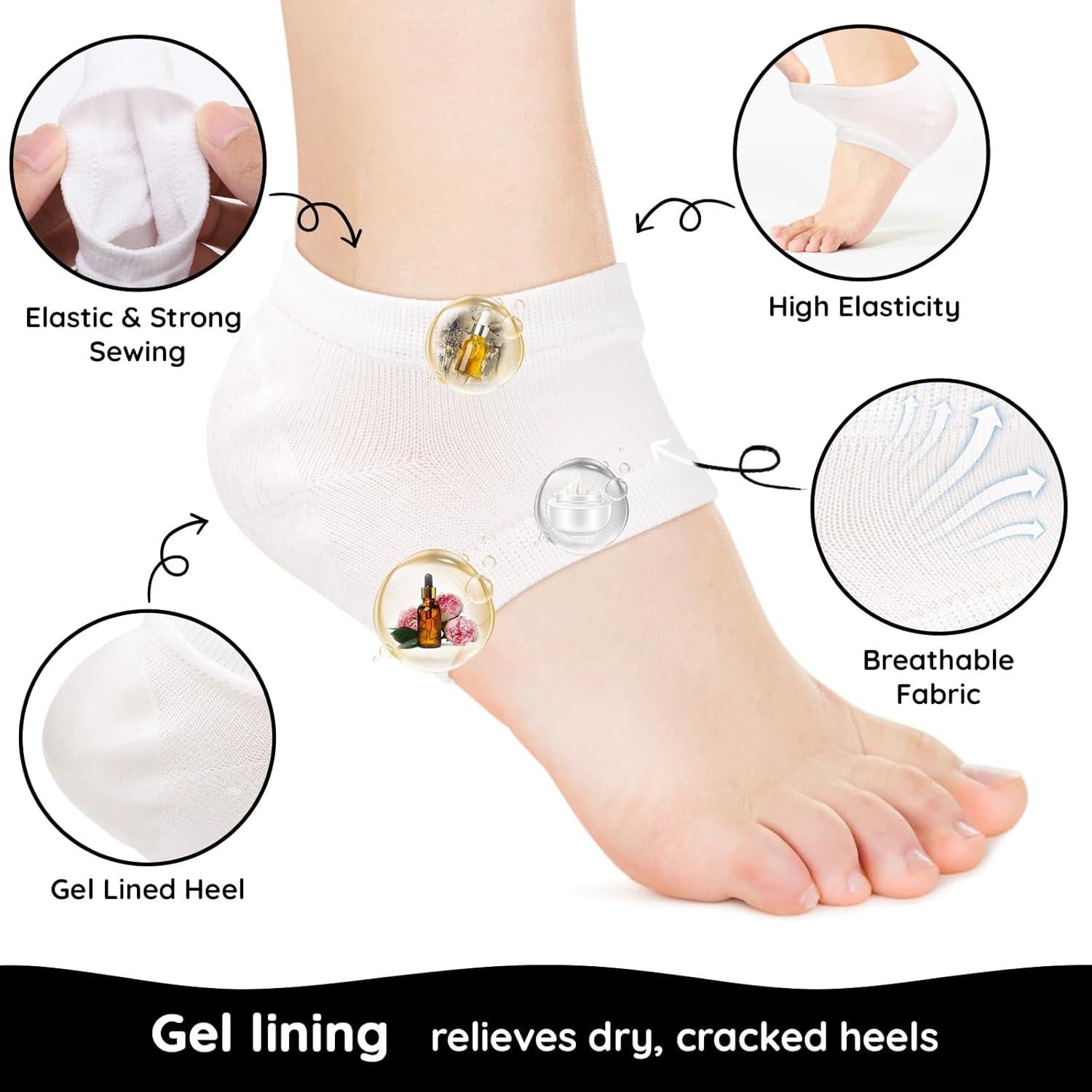 Calcetines Hidratantes Segbeauty 16 Piezas para Pies Secos