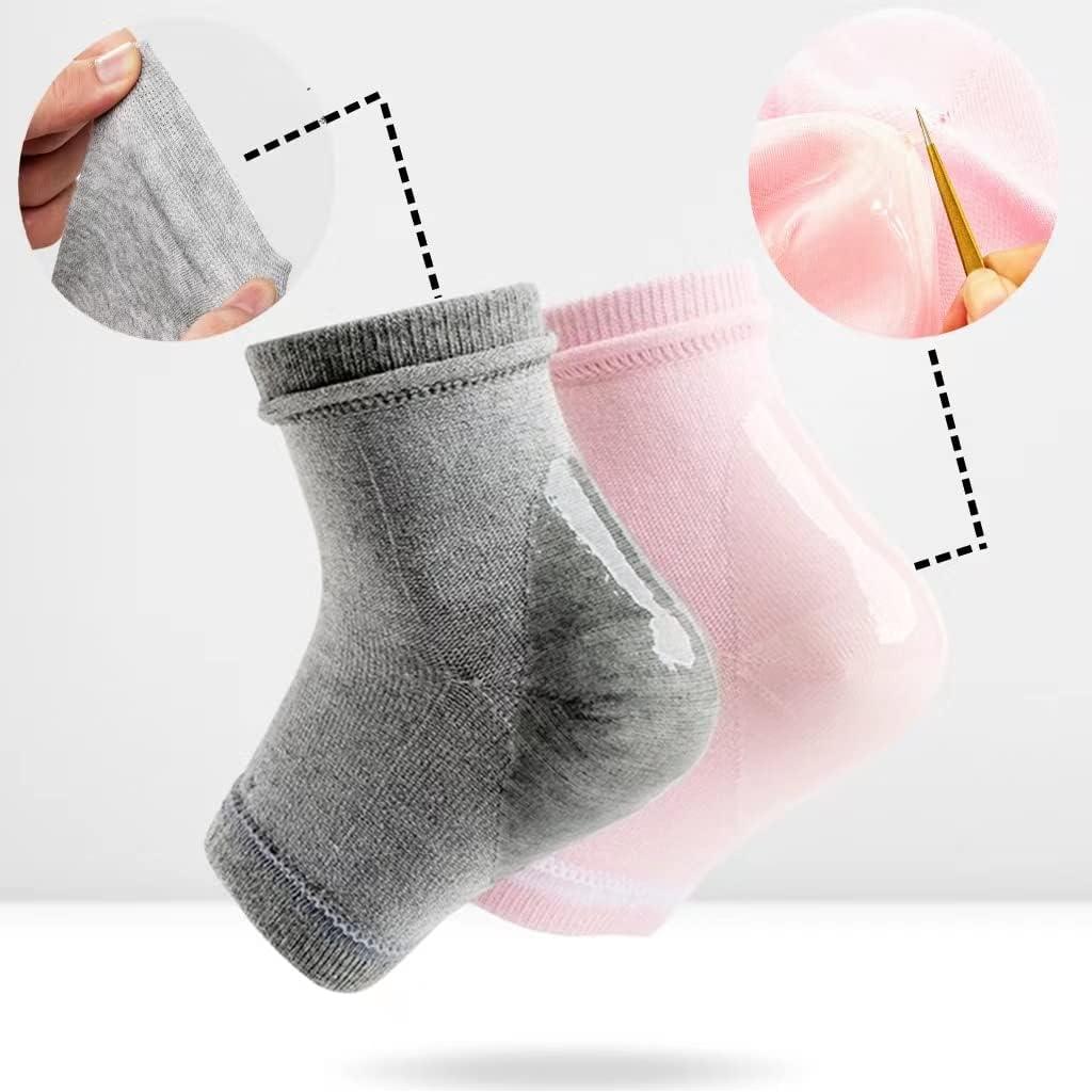 8 Pares de Calcetines Hidratantes Sin Dedos YSAFAI para Pies Secos