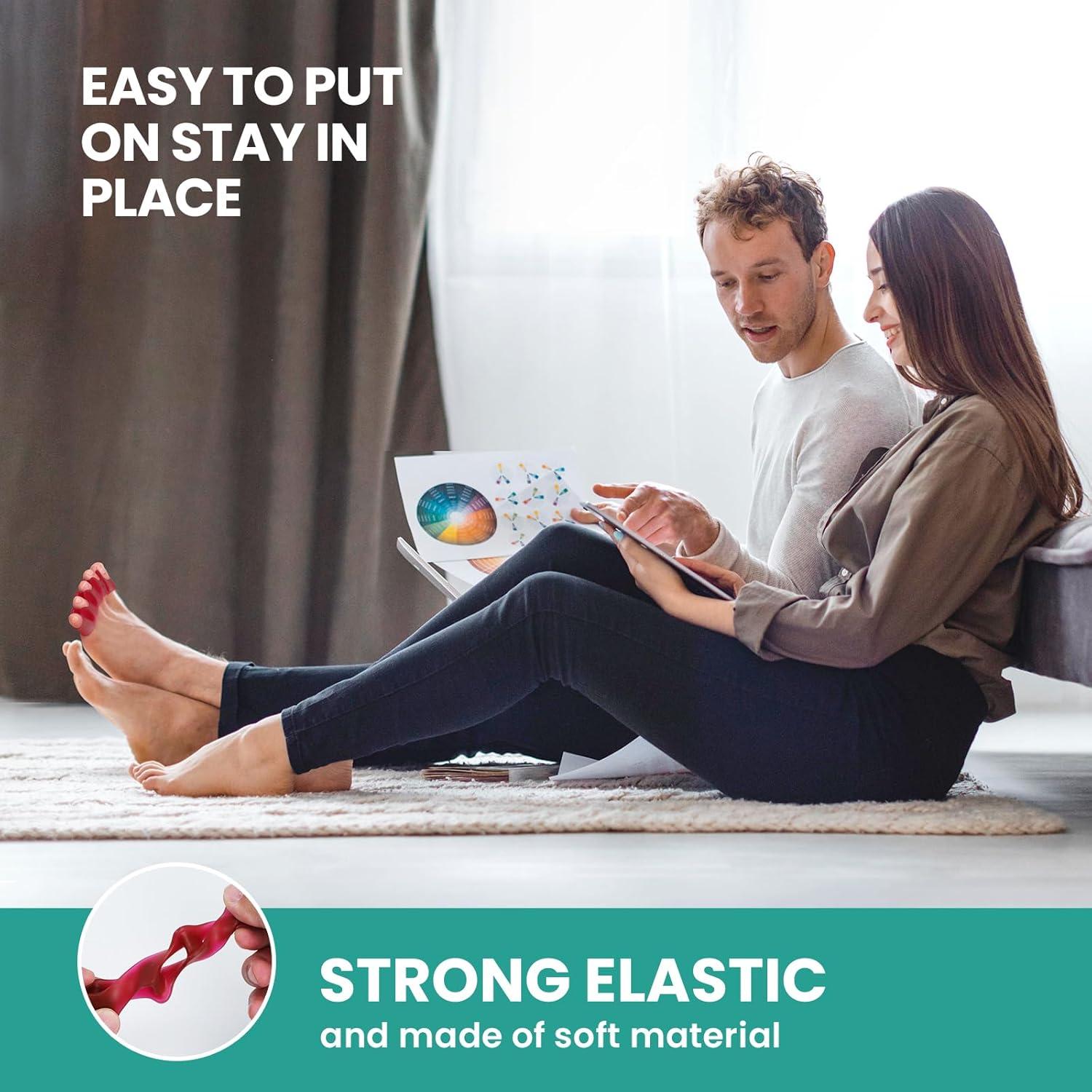 Separador de Dedos Welnove - 8 Piezas Gel para Juanetes y Dedos en Martillo