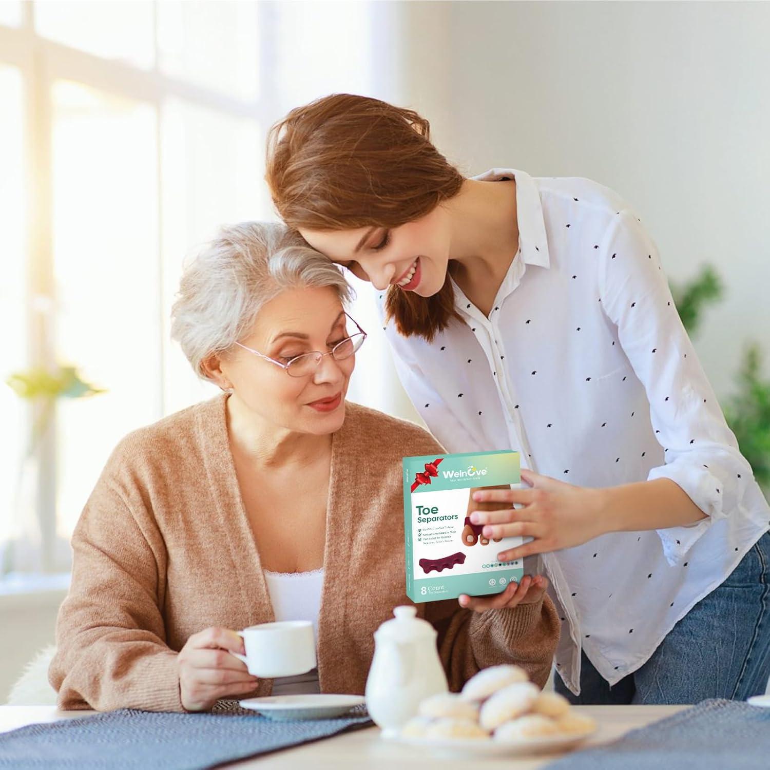 Separador de Dedos Welnove - 8 Piezas Gel para Juanetes y Dedos en Martillo