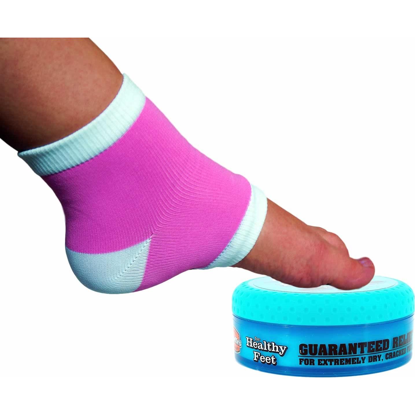 Set de Calcetines de Gel Hidratante y Crema O'Keeffe para Talones