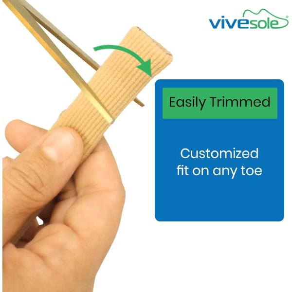 Mangas para Dedos ViveSole - Paquete de 6 Piezas - Alivio para Ampollas y Callos
