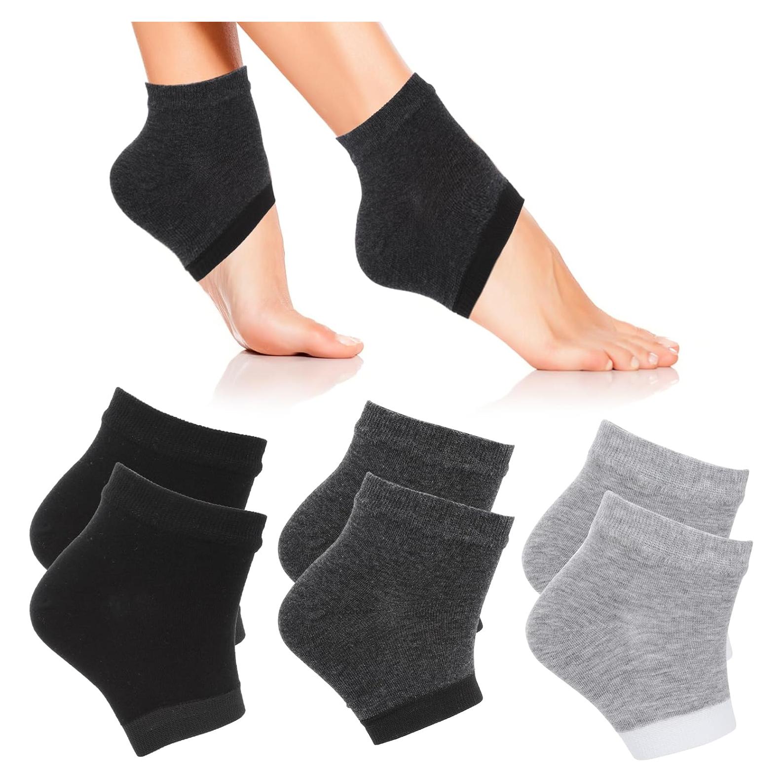 Calcetines Hidratantes Sin Dedos Gjinxi para Talones Agrietados