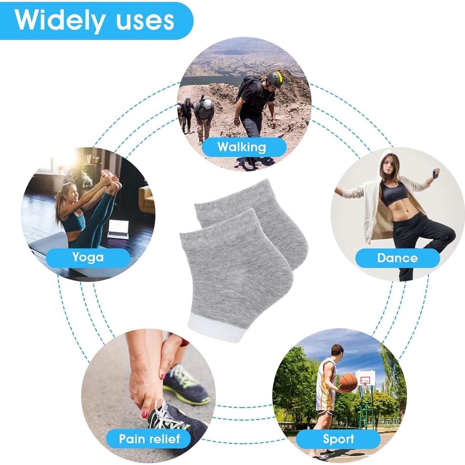 Calcetines Hidratantes Sin Dedos Gjinxi para Talones Agrietados