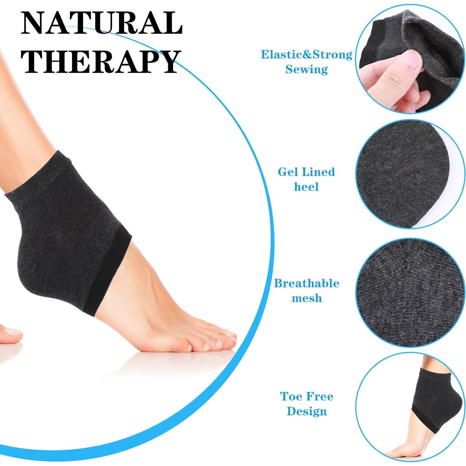 Calcetines Hidratantes Sin Dedos Gjinxi para Talones Agrietados