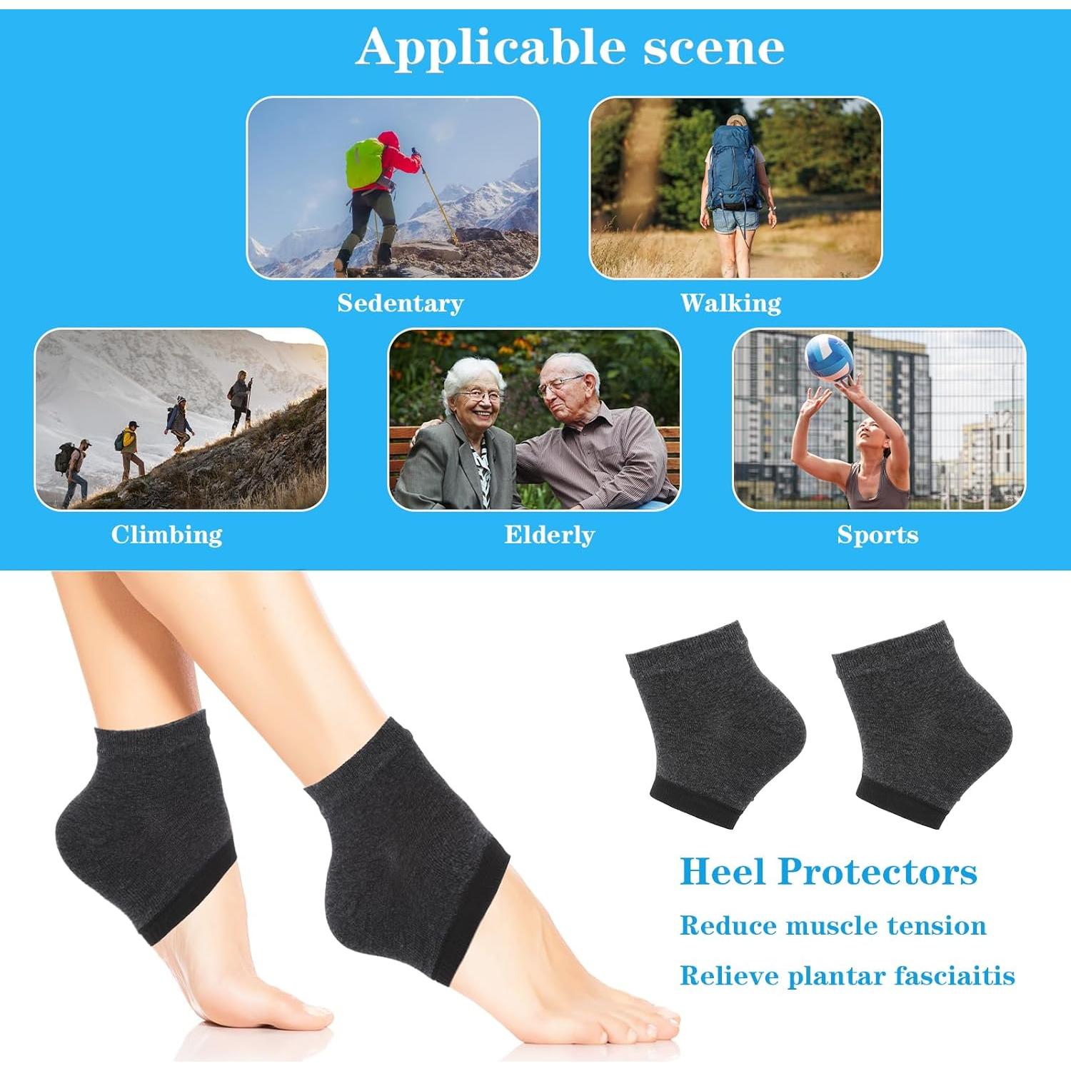 Calcetines Hidratantes Sin Dedos Gjinxi para Talones Agrietados