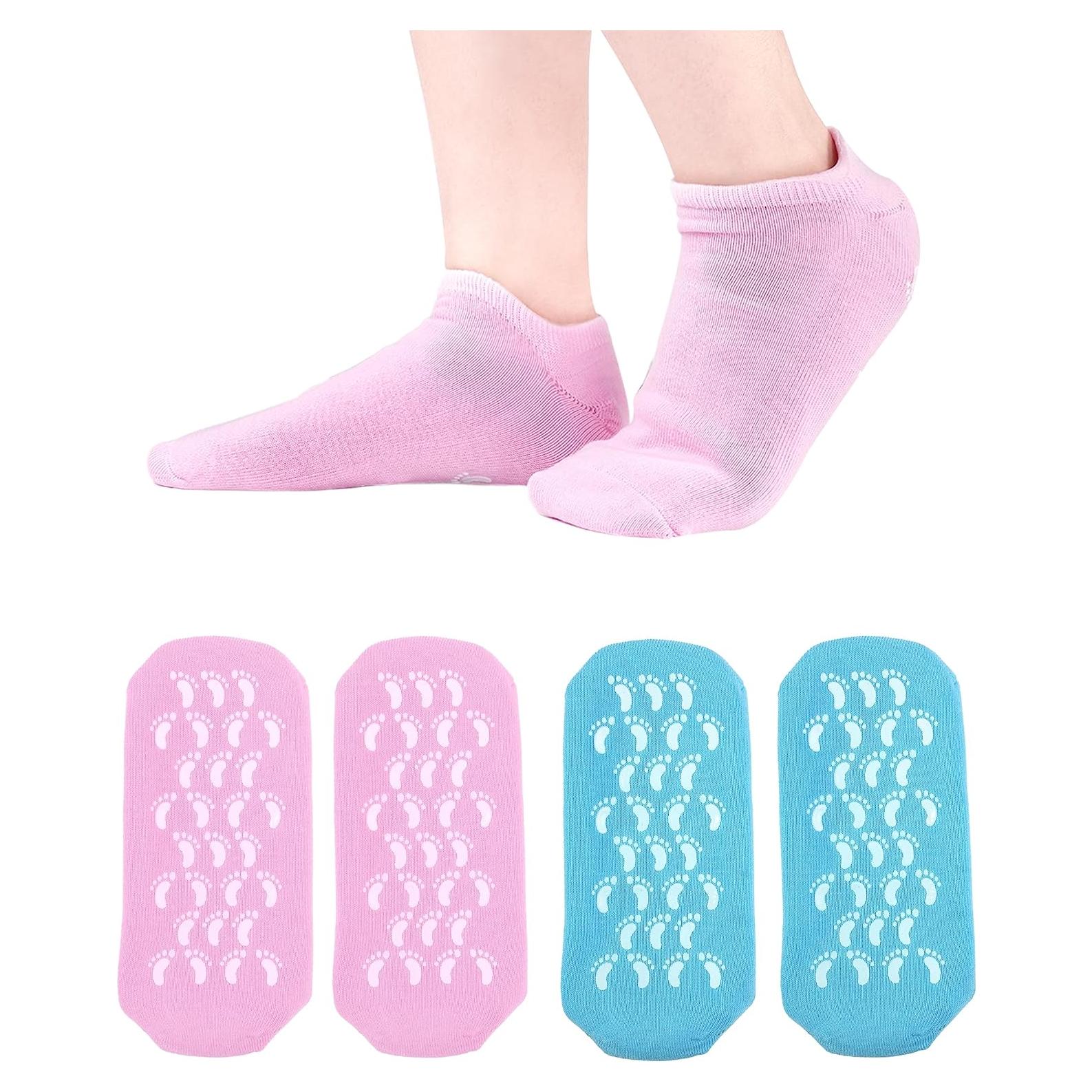 Calcetines Hidratantes DF - 2 Pares para Pies Secos y Agrietados