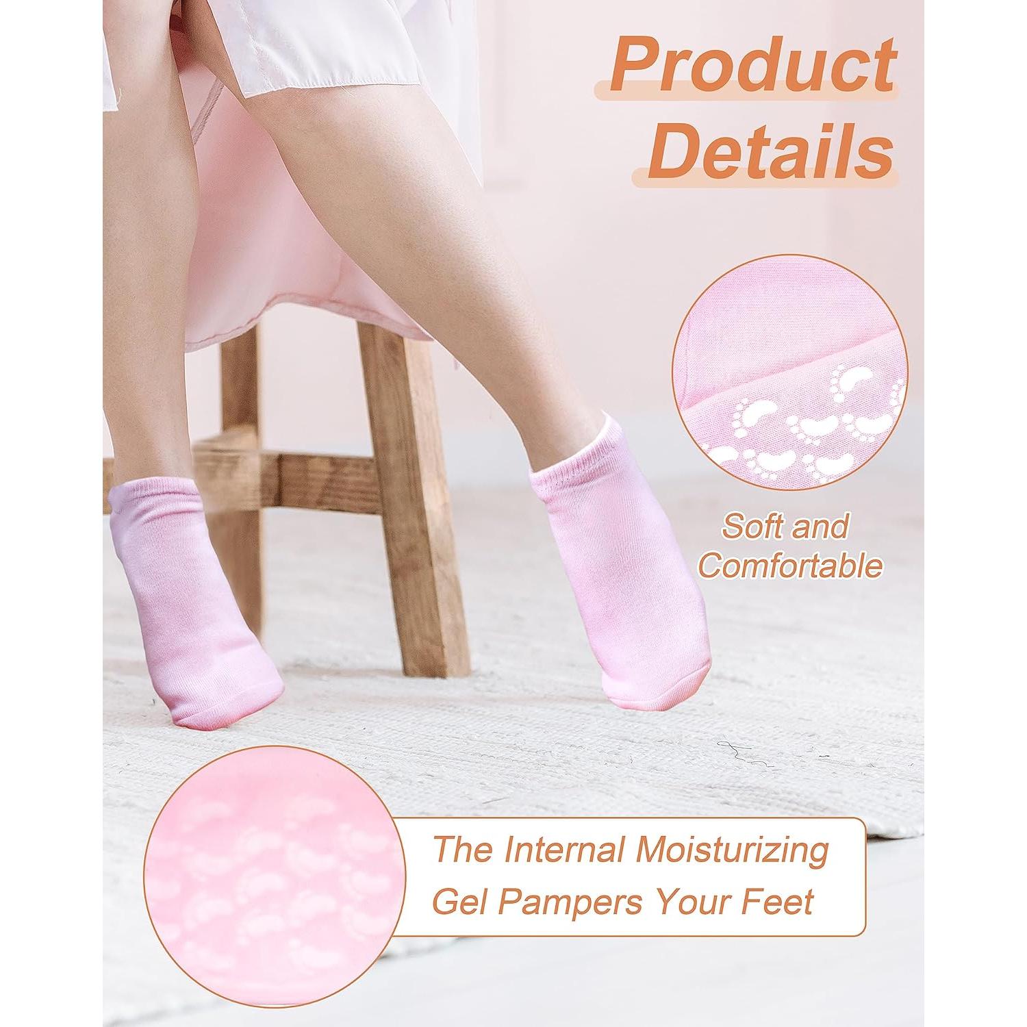 Calcetines Hidratantes DF - 2 Pares para Pies Secos y Agrietados