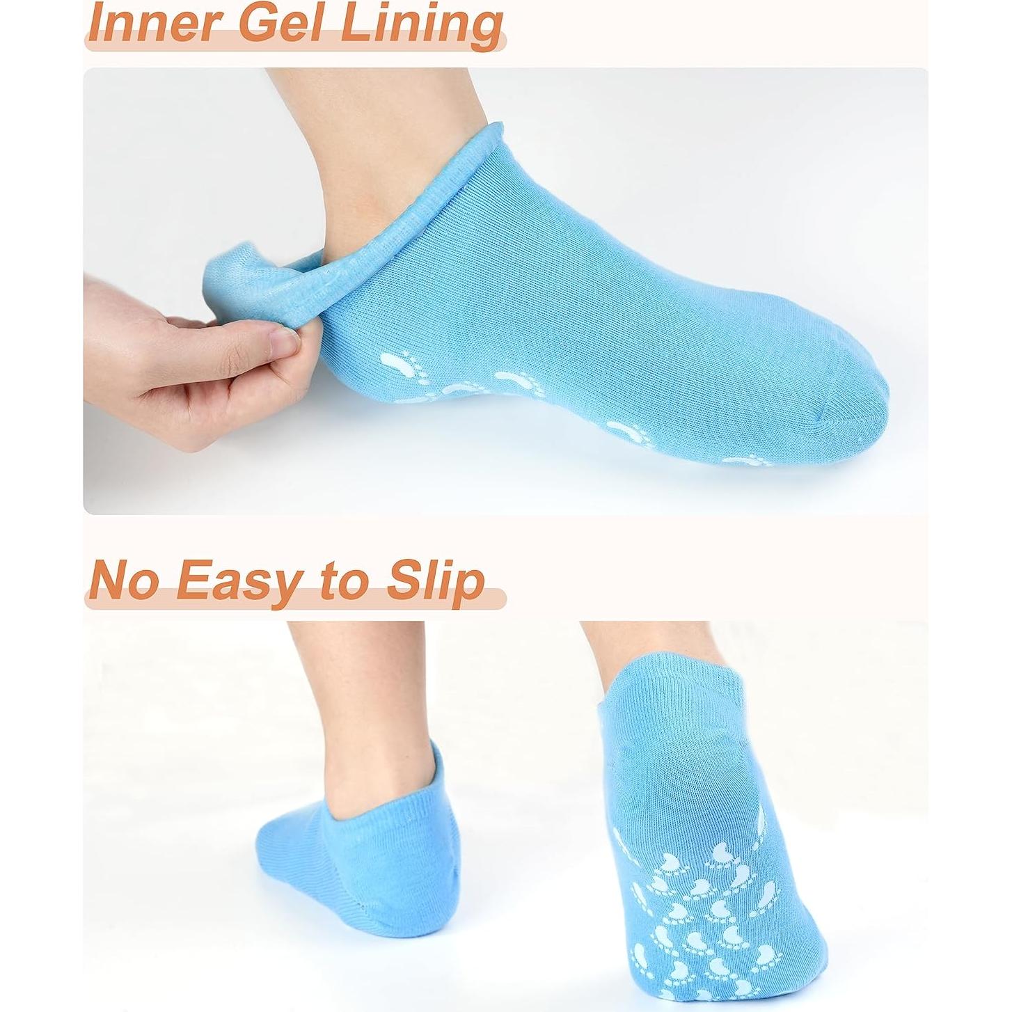 Calcetines Hidratantes DF - 2 Pares para Pies Secos y Agrietados