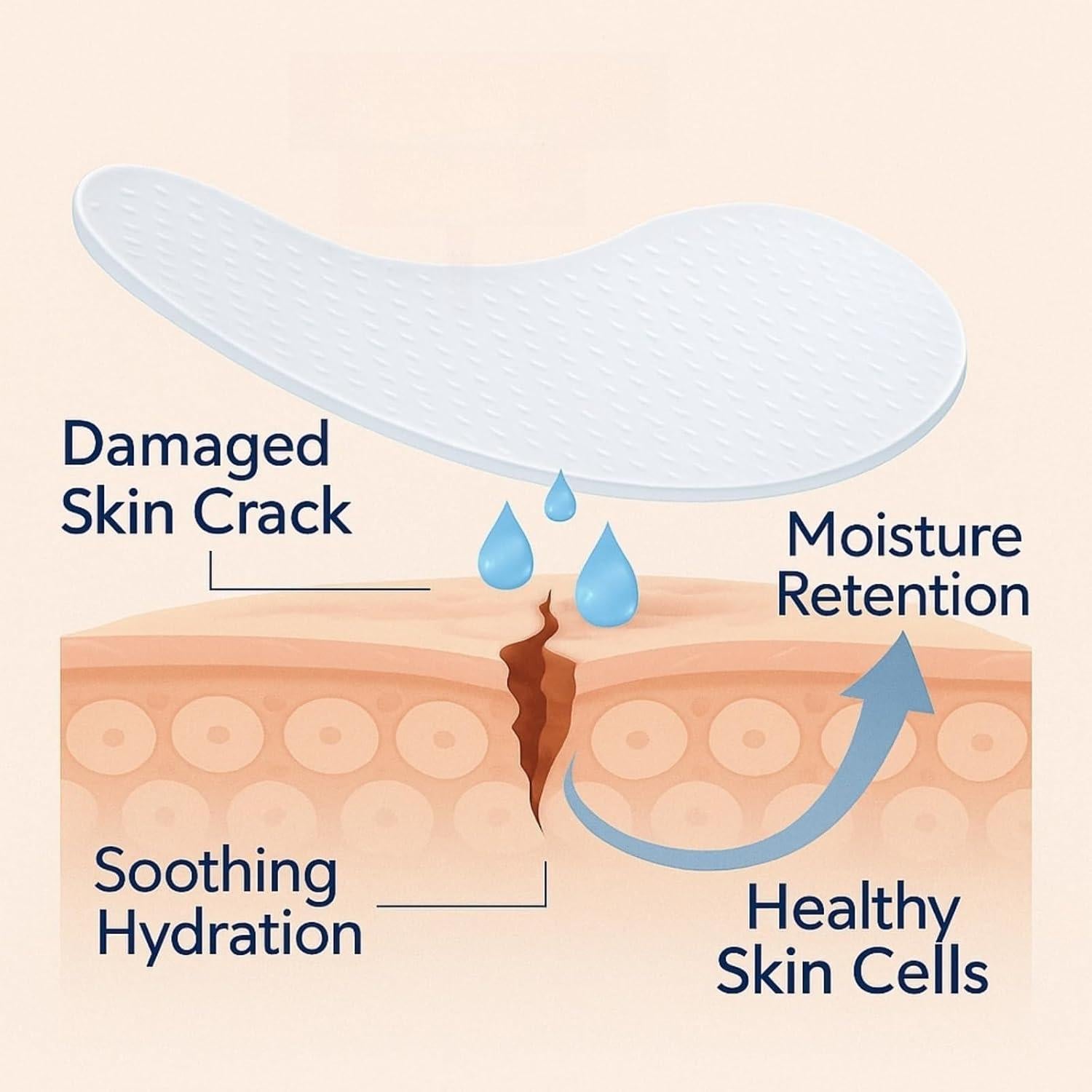 Parche Hidratante para Talones Secos PUREEASE - 6 Parches