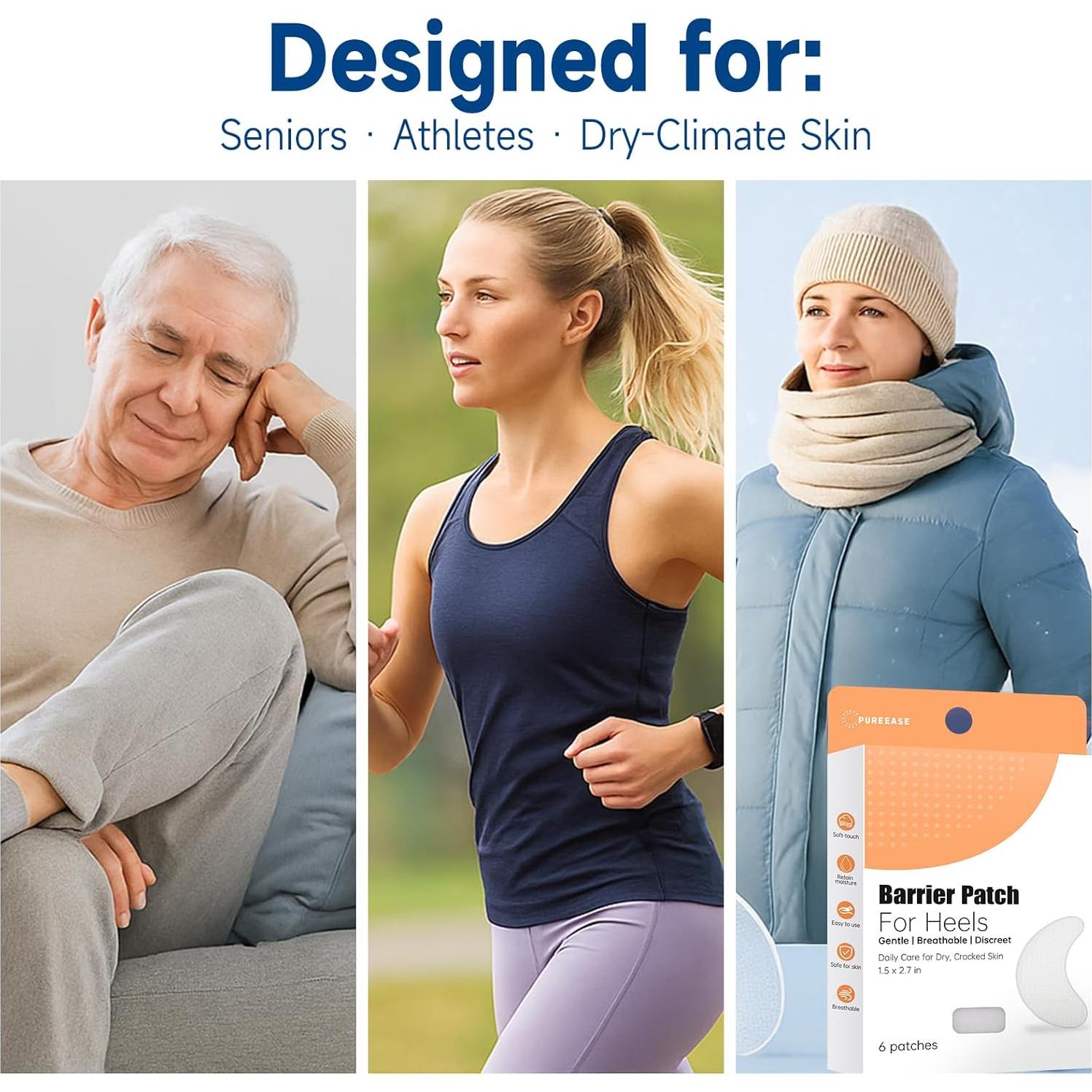 Parche Hidratante para Talones Secos PUREEASE - 6 Parches