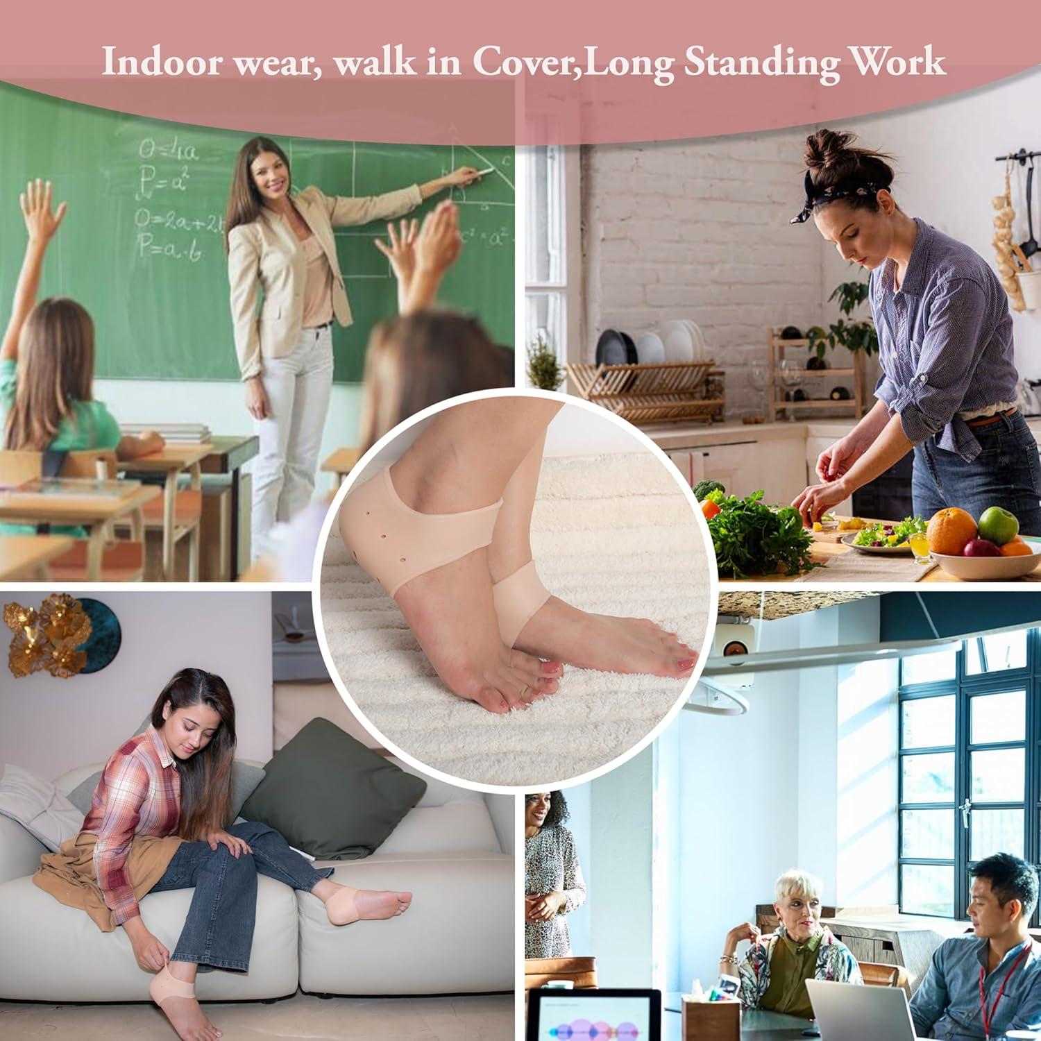 Protectores de Talón de Silicona Wonder Care - Alivio Ampollas