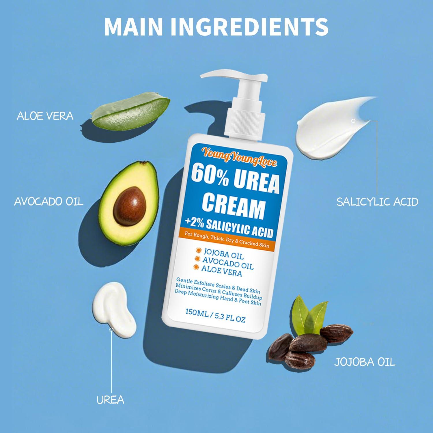 Crema de Urea 60% YOUNGYOUNGLOVE 150ml Hidratante para Pies