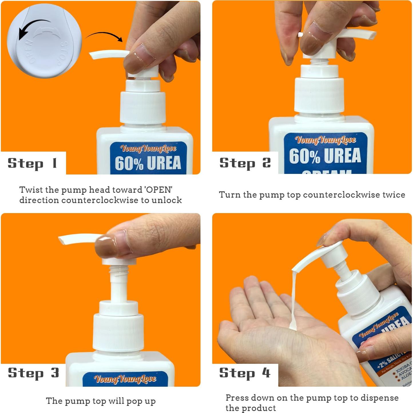 Crema de Urea 60% YOUNGYOUNGLOVE 150ml Hidratante para Pies