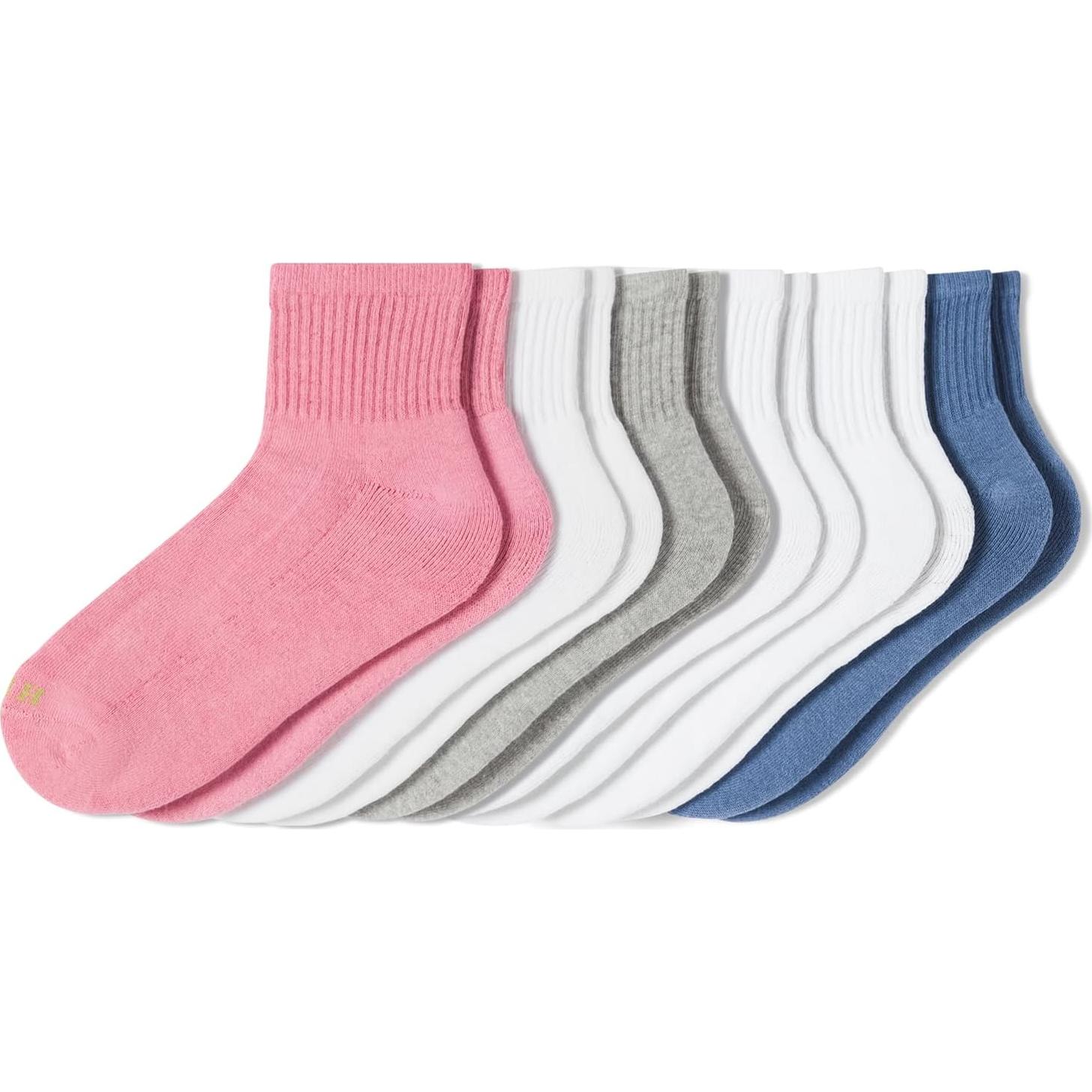Calcetines Mini Crew HUE para Mujeres - Paquete de 6 Pairs