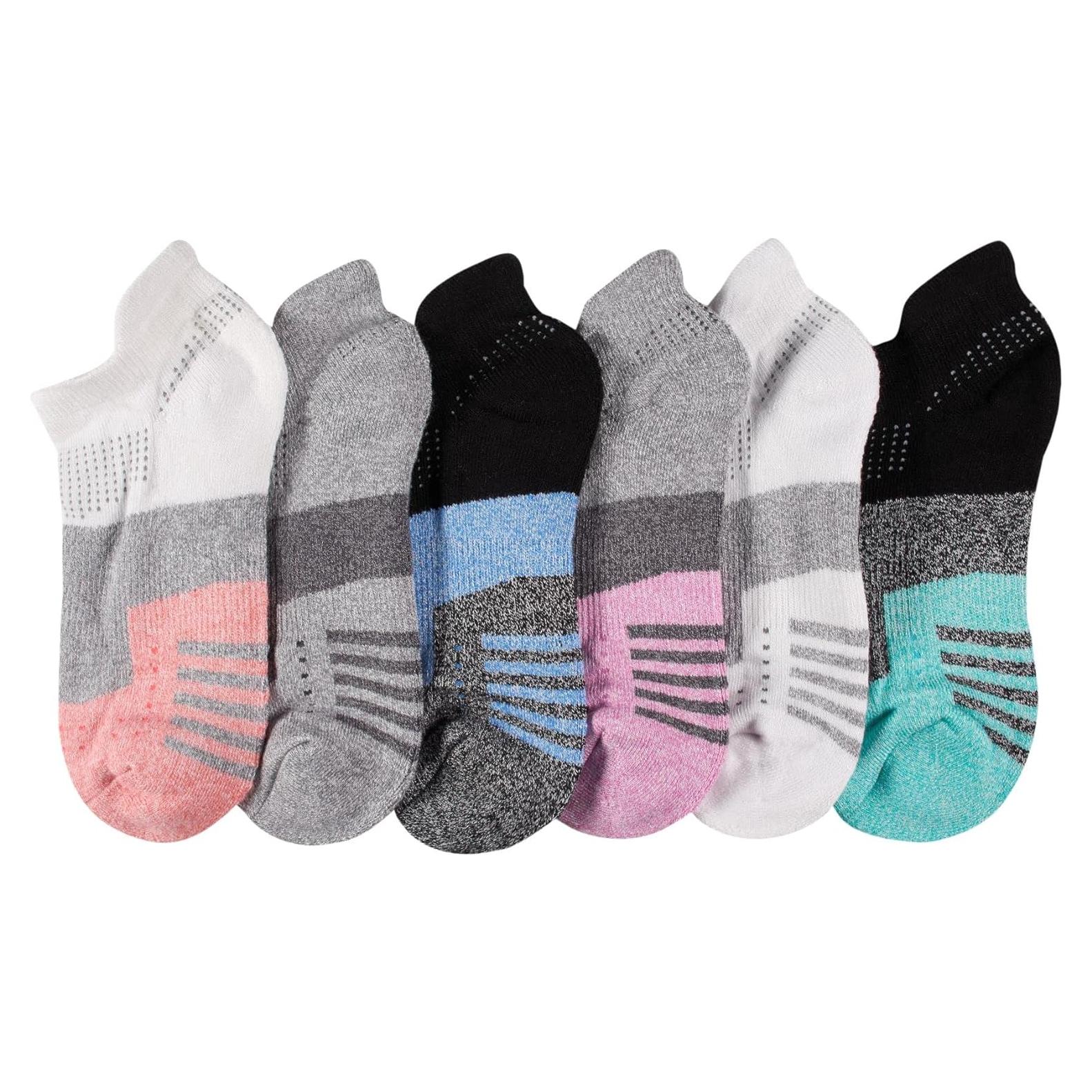 Calcetines No-Show de Rendimiento Sof Sole para Mujeres - 6 Pares