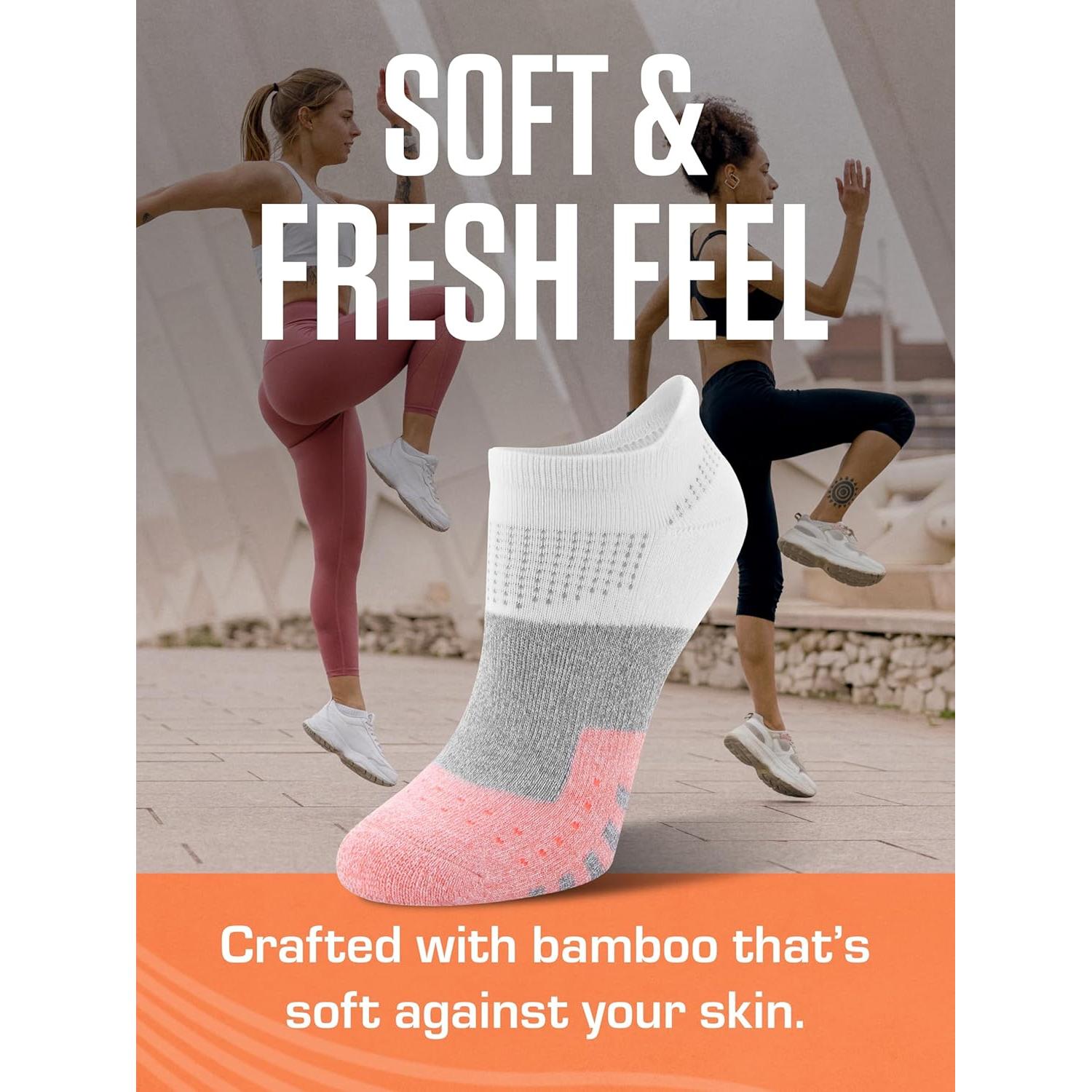 Calcetines No-Show de Rendimiento Sof Sole para Mujeres - 6 Pares