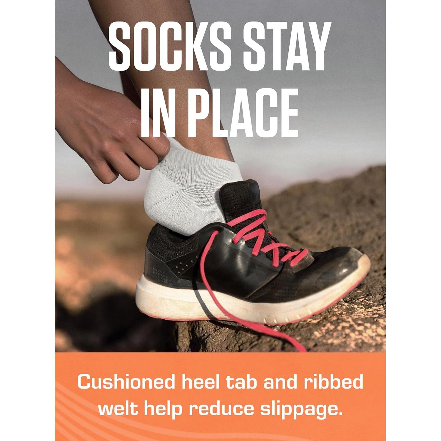 Calcetines No-Show de Rendimiento Sof Sole para Mujeres - 6 Pares