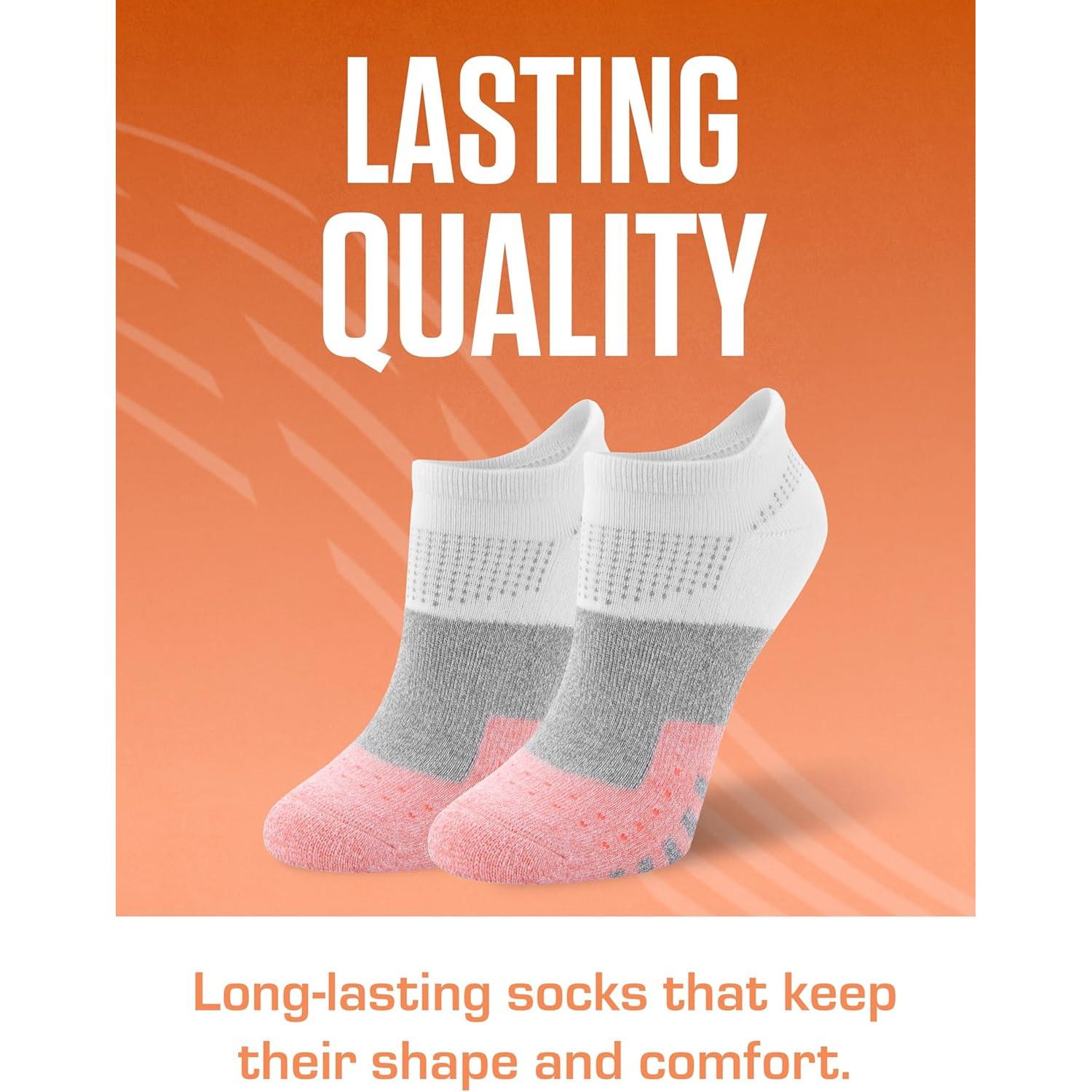 Calcetines No-Show de Rendimiento Sof Sole para Mujeres - 6 Pares