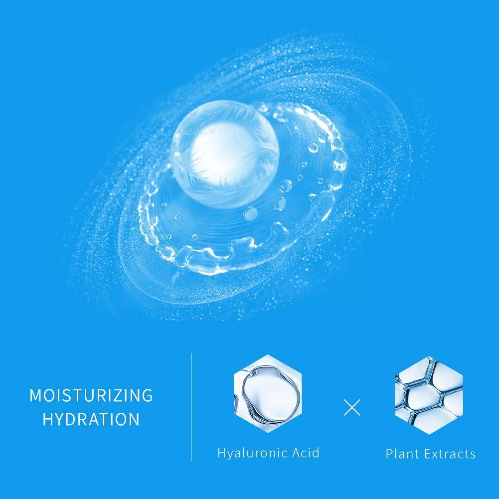 Mascarilla Facial Hidratante WIS - 10 Paquetes con Ácido Hialurónico