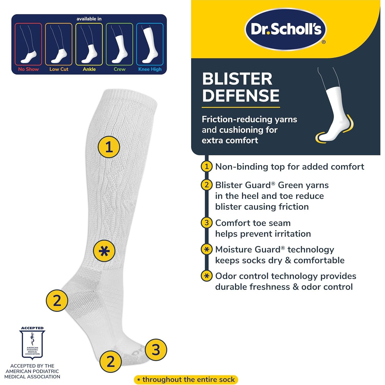 Calcetines Dr. Scholl's Mujeres Alivio Blister Guard 3 Paquetes