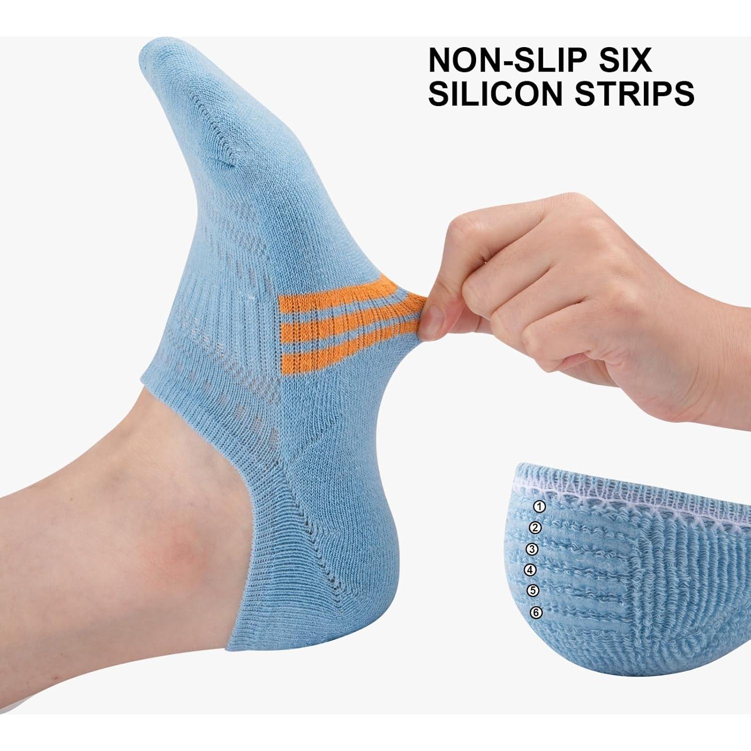 Calcetines Invisibles COOPLUS para Mujeres - 6 Pares Multicolor