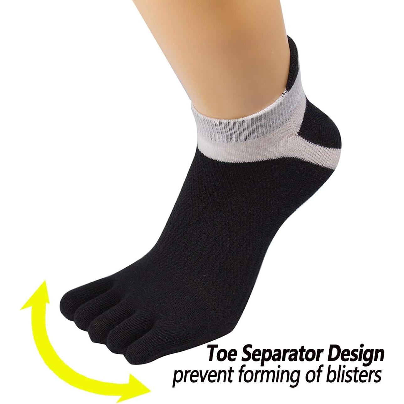 Calcetines de Dedo Fasot para Mujeres 6 Paquetes Transpirables