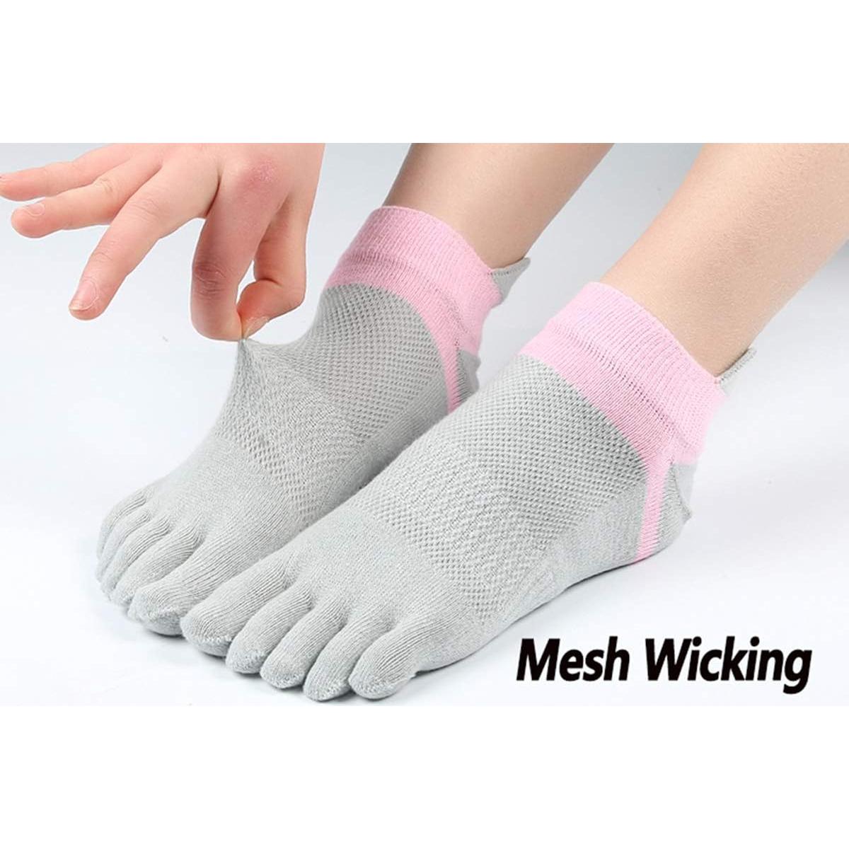 Calcetines de Dedo Fasot para Mujeres 6 Paquetes Transpirables