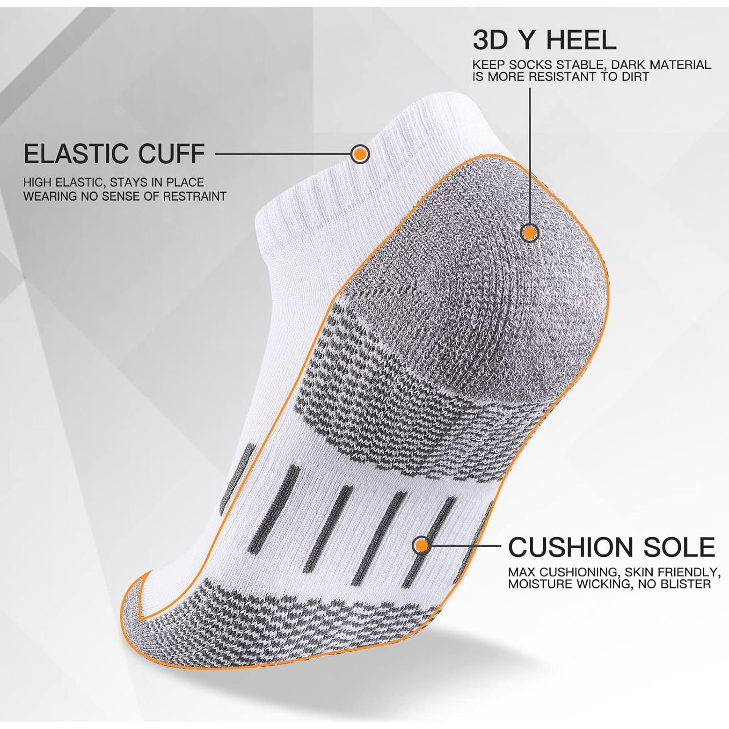 Calcetines Deportivos Heatuff para Hombre con Compresión 6 Paquetes