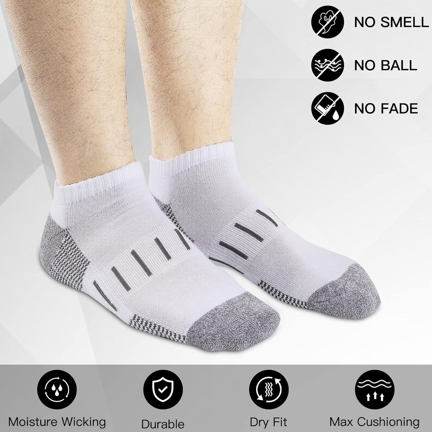 Calcetines Deportivos Heatuff para Hombre con Compresión 6 Paquetes