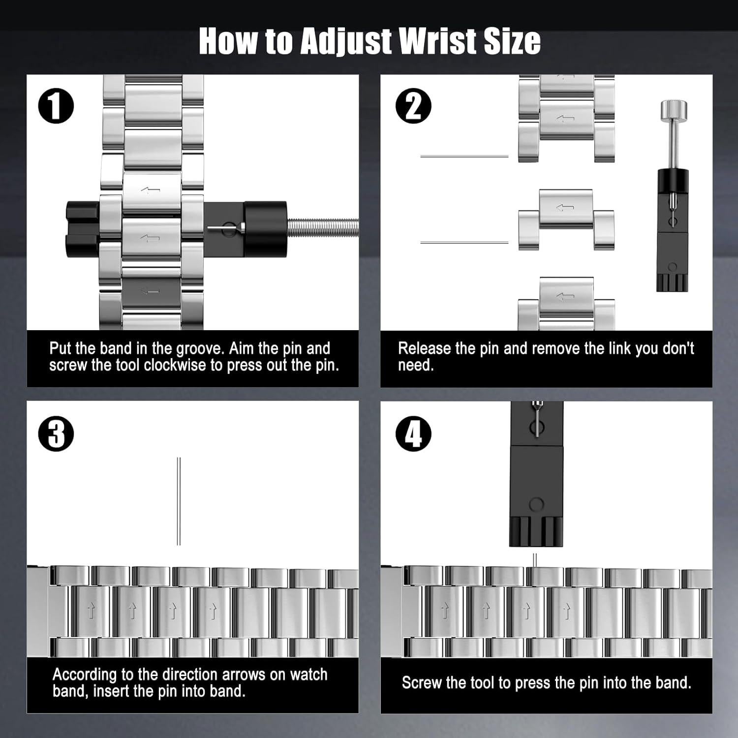 TiMOVO Banda Acero Inoxidable para Xiaomi Redmi Watch 4