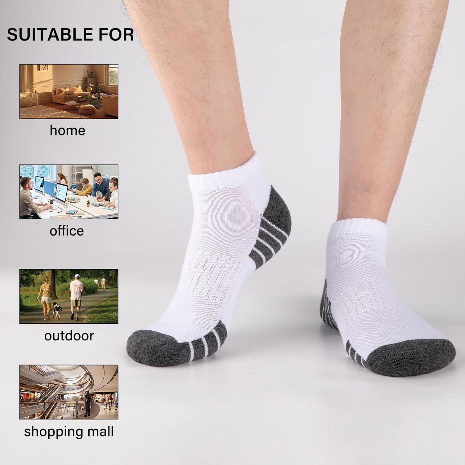 Calcetines de Tobillo Acolchados Heatuff para Hombres - 7 Pares