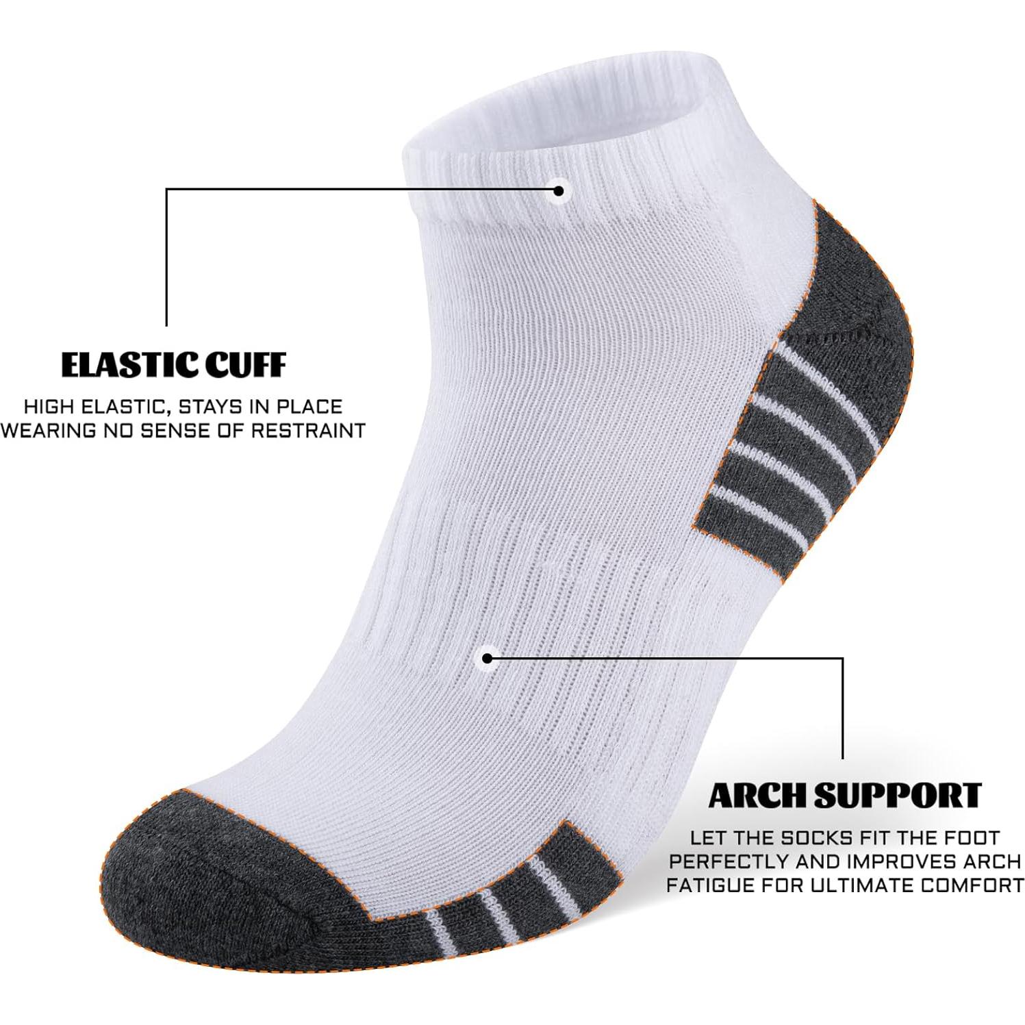 Calcetines de Tobillo Acolchados Heatuff para Hombres - 7 Pares